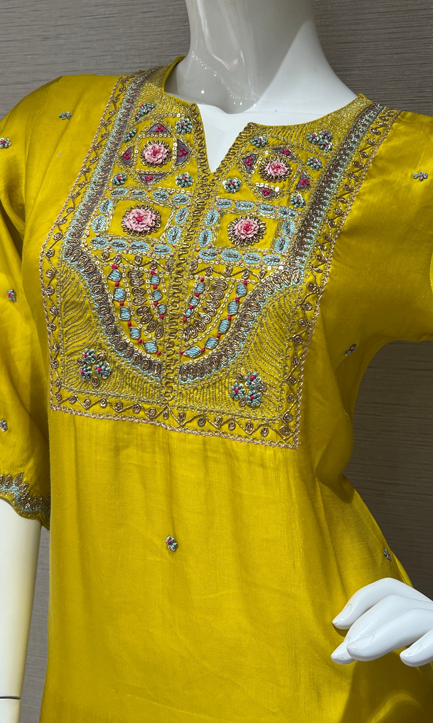 🍋 Lemon yellow Kurti