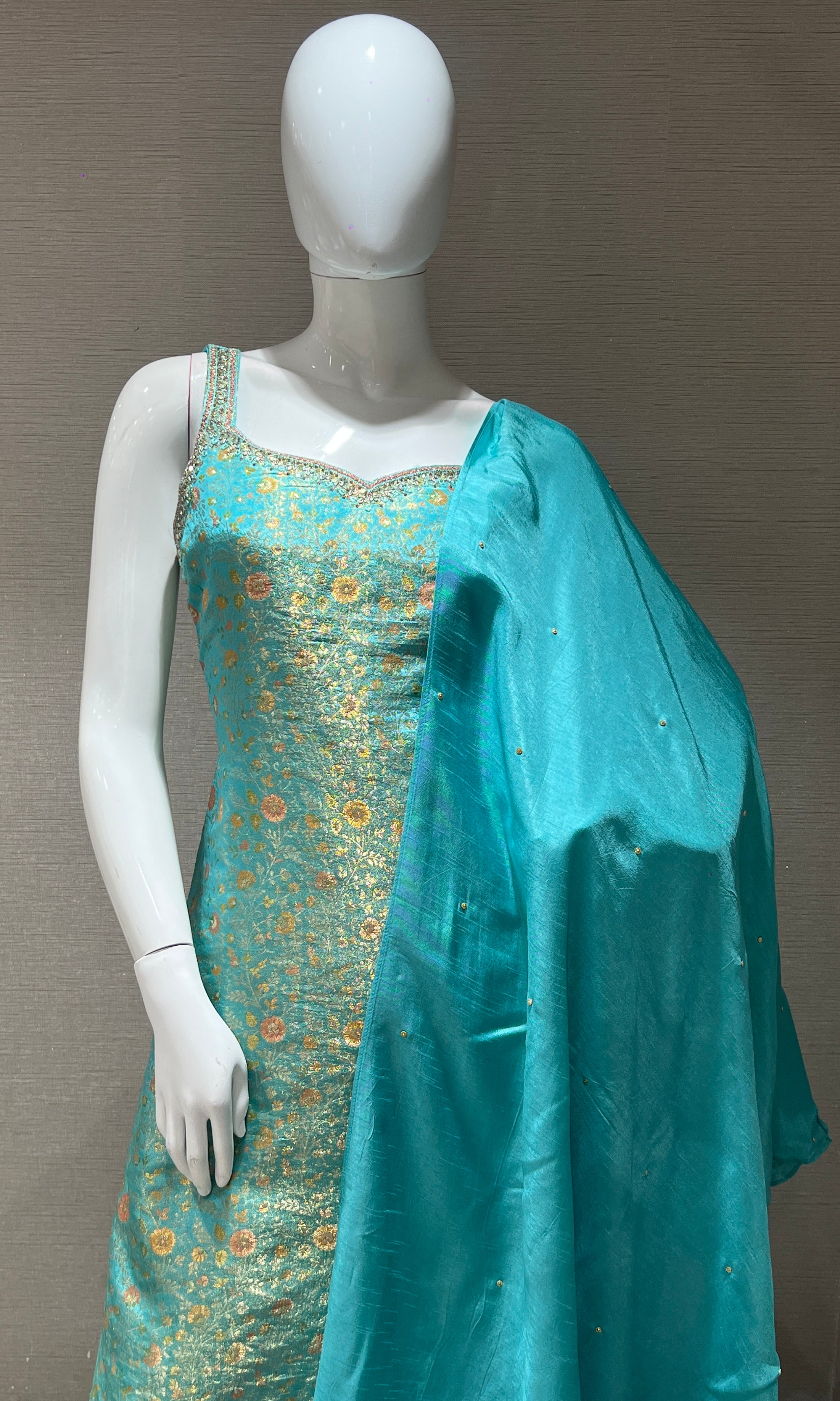 Sea blue kurta