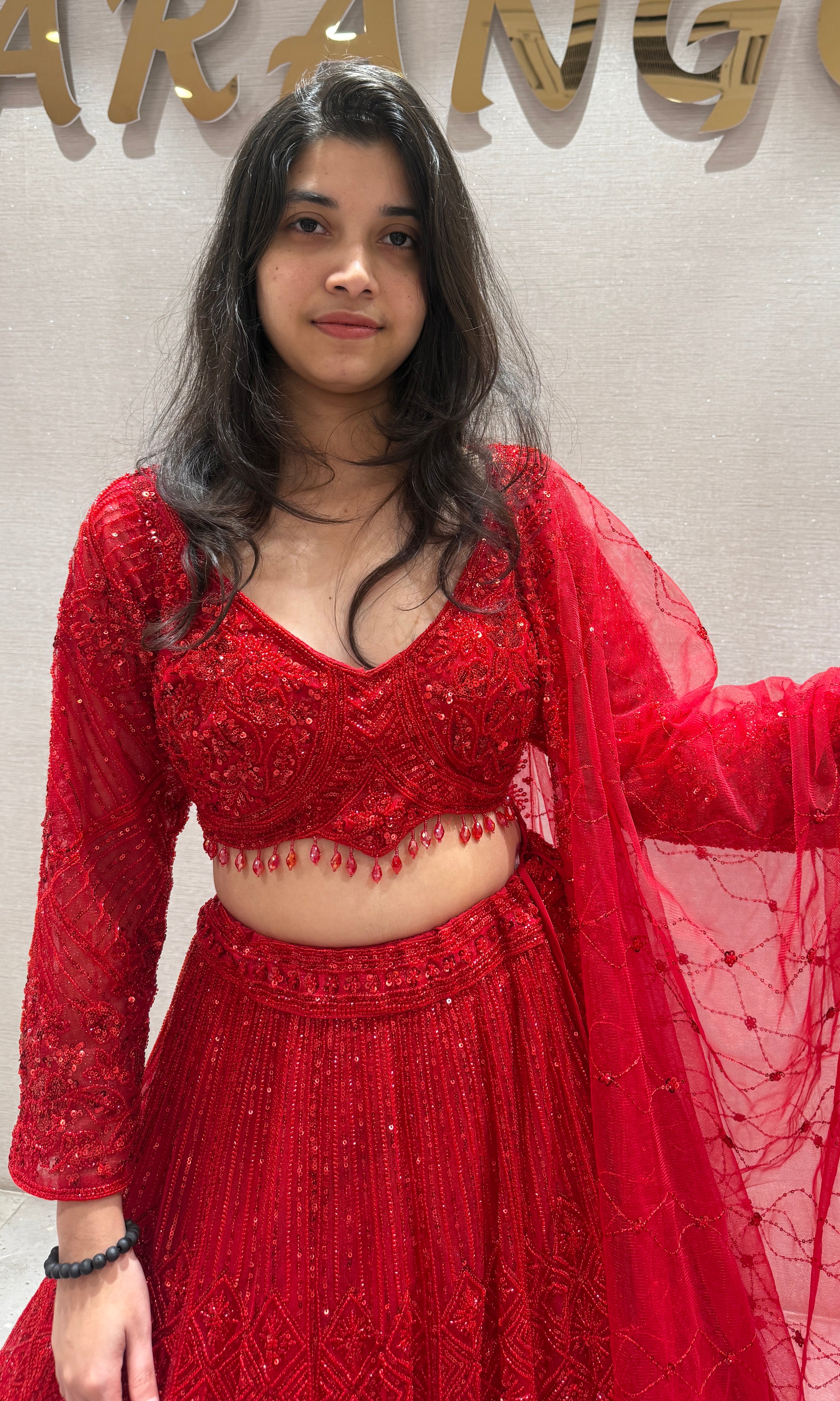 Red Lehenga