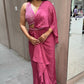 🌸Onion Pink drape saree one minute saree, ready to wear🌸