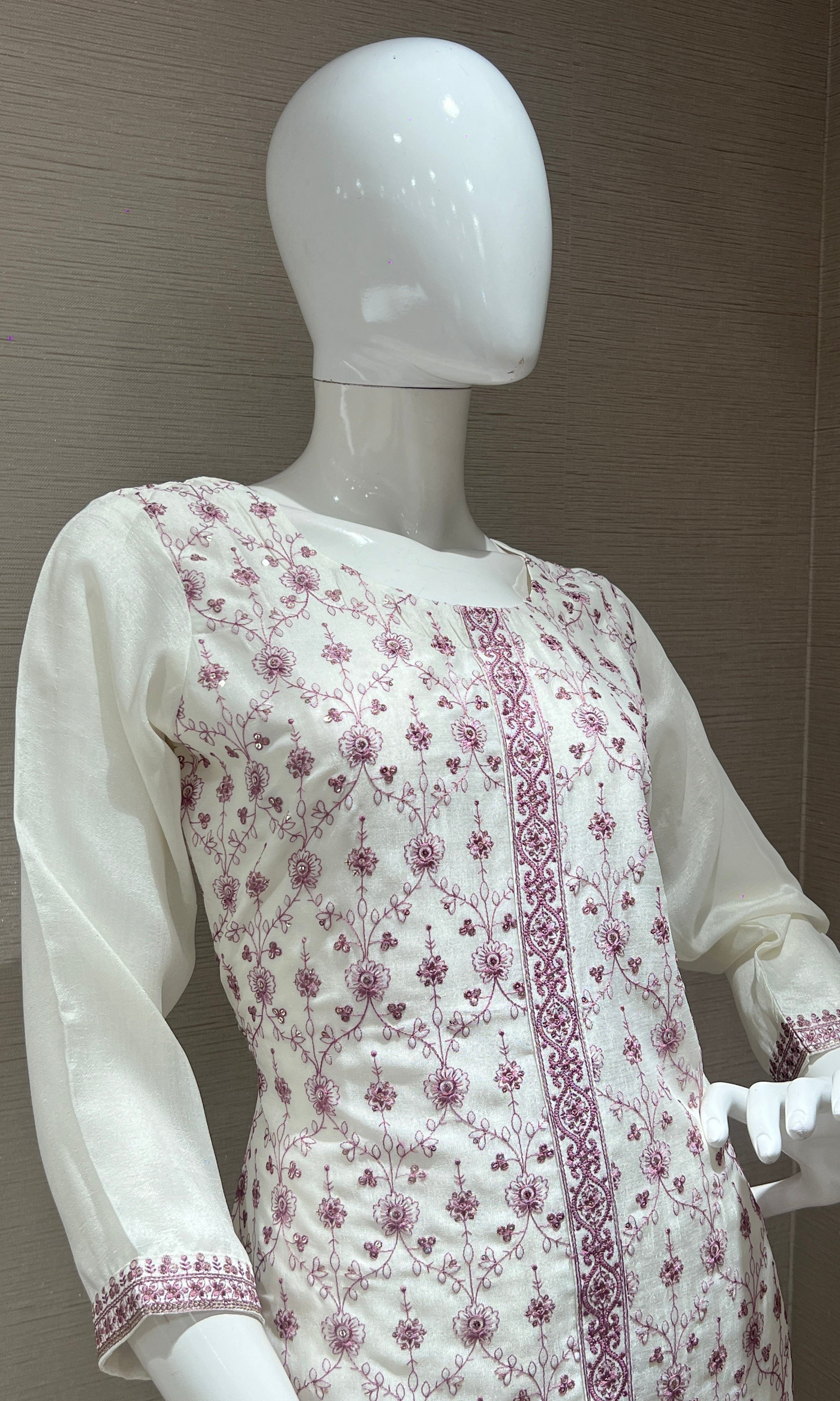 Purple kurta set