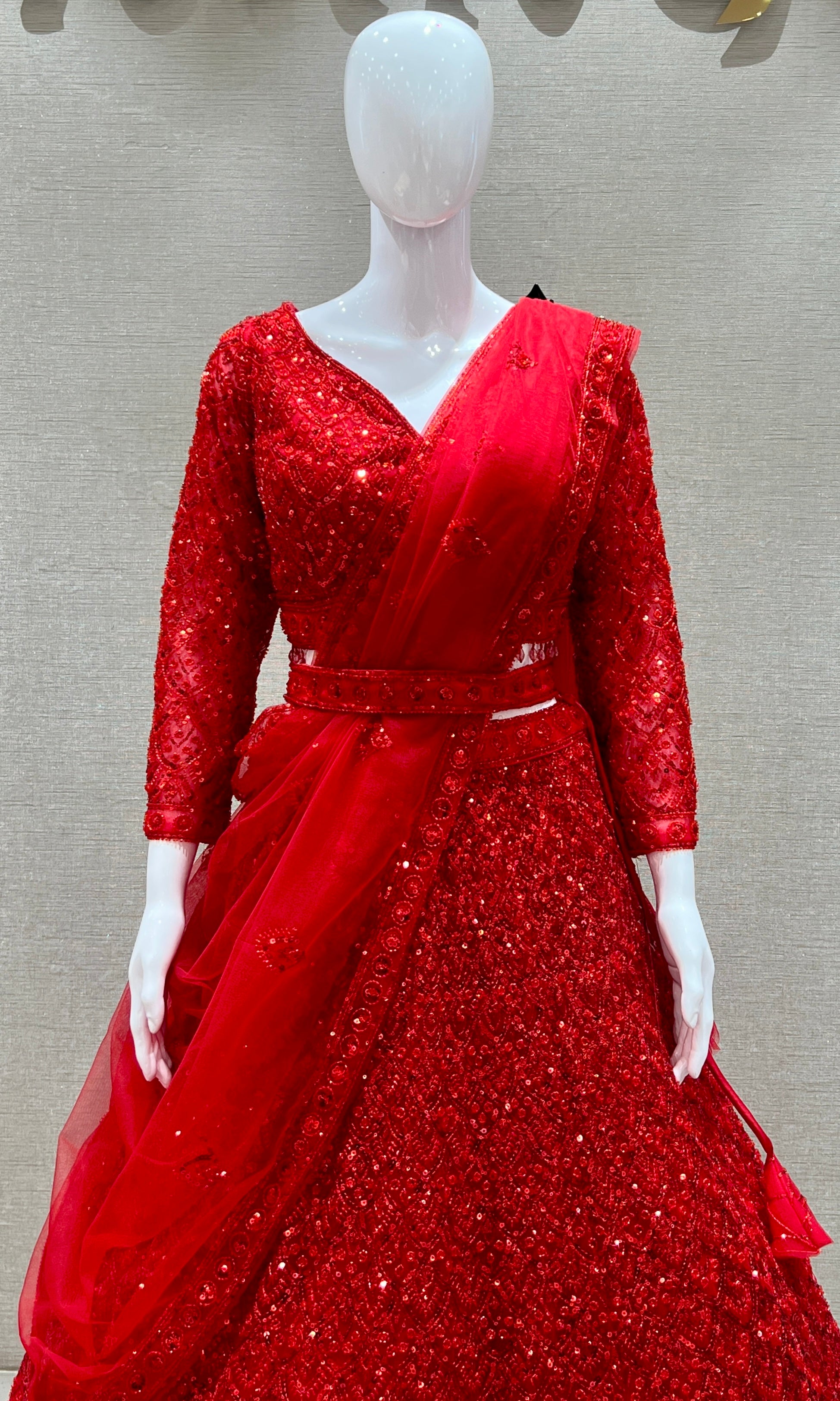 Red Lehenga