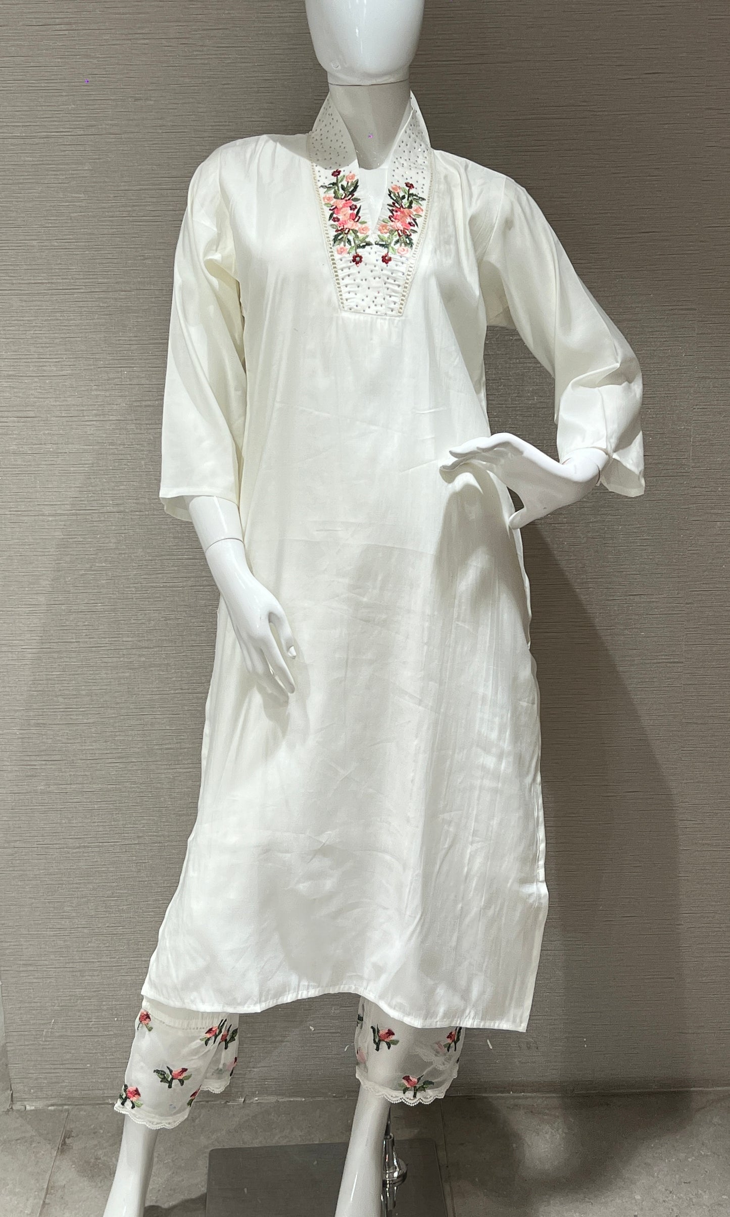 😻White kurta set💐🛍️