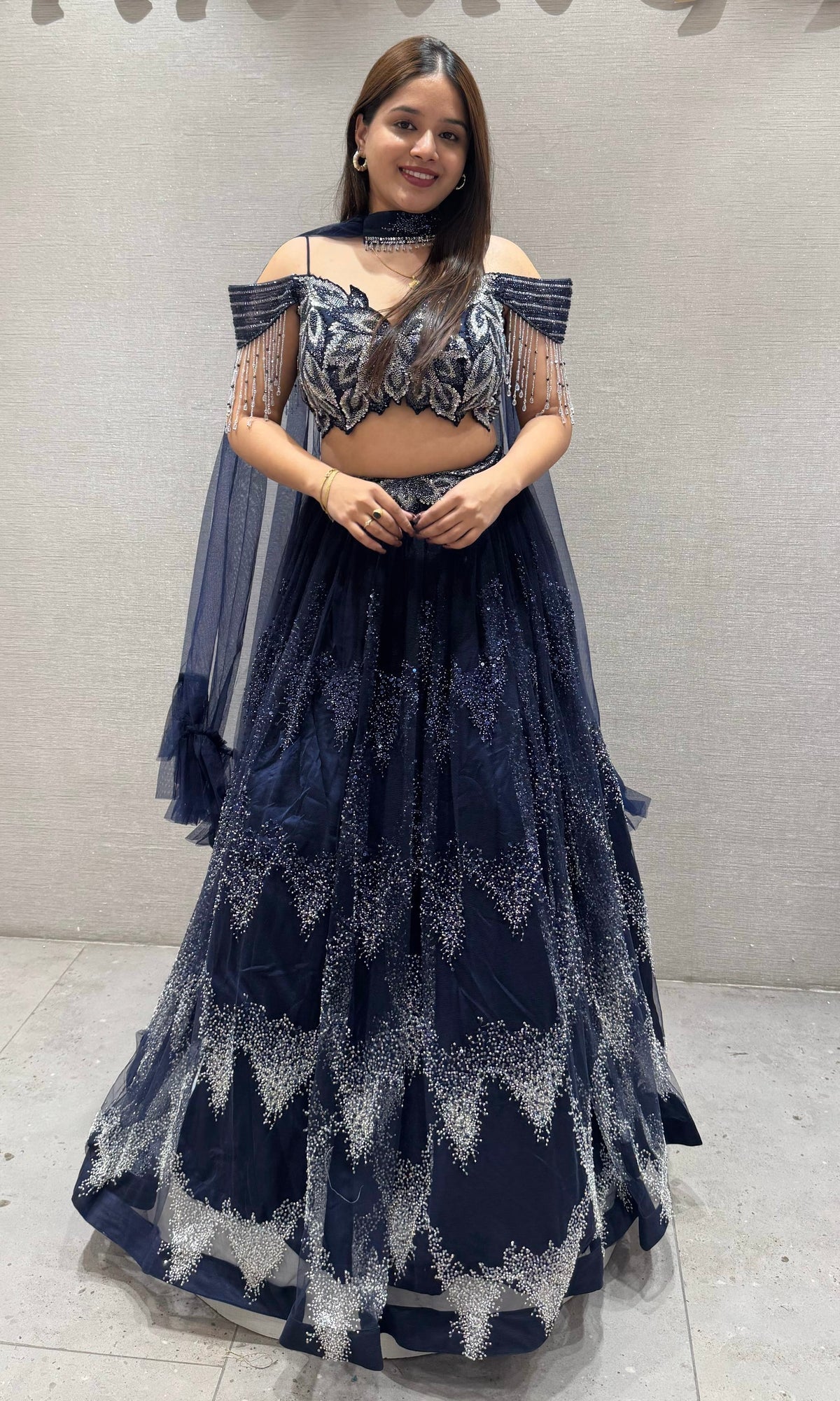 Blue lehenga