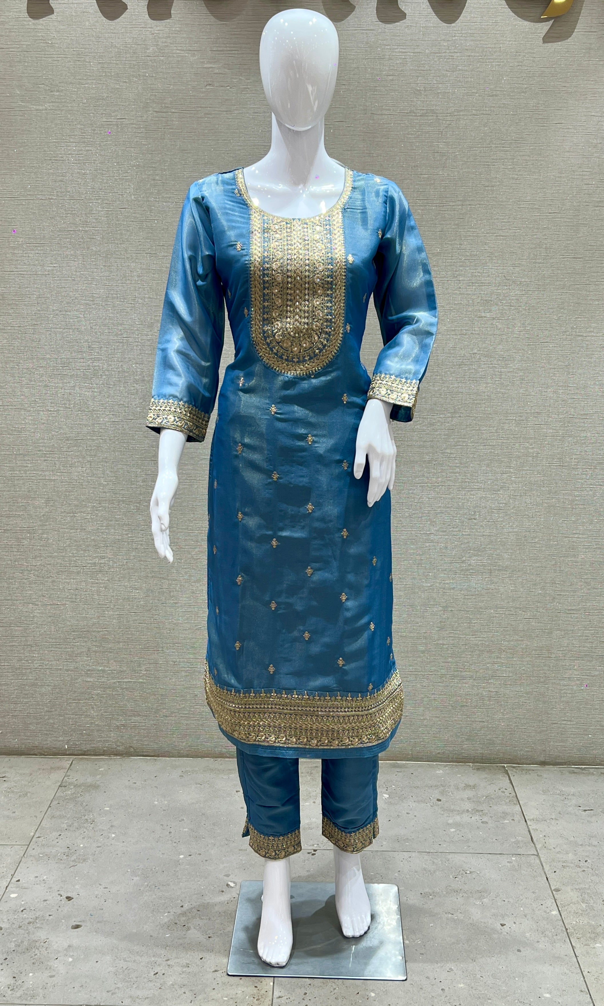 Blue kurta set