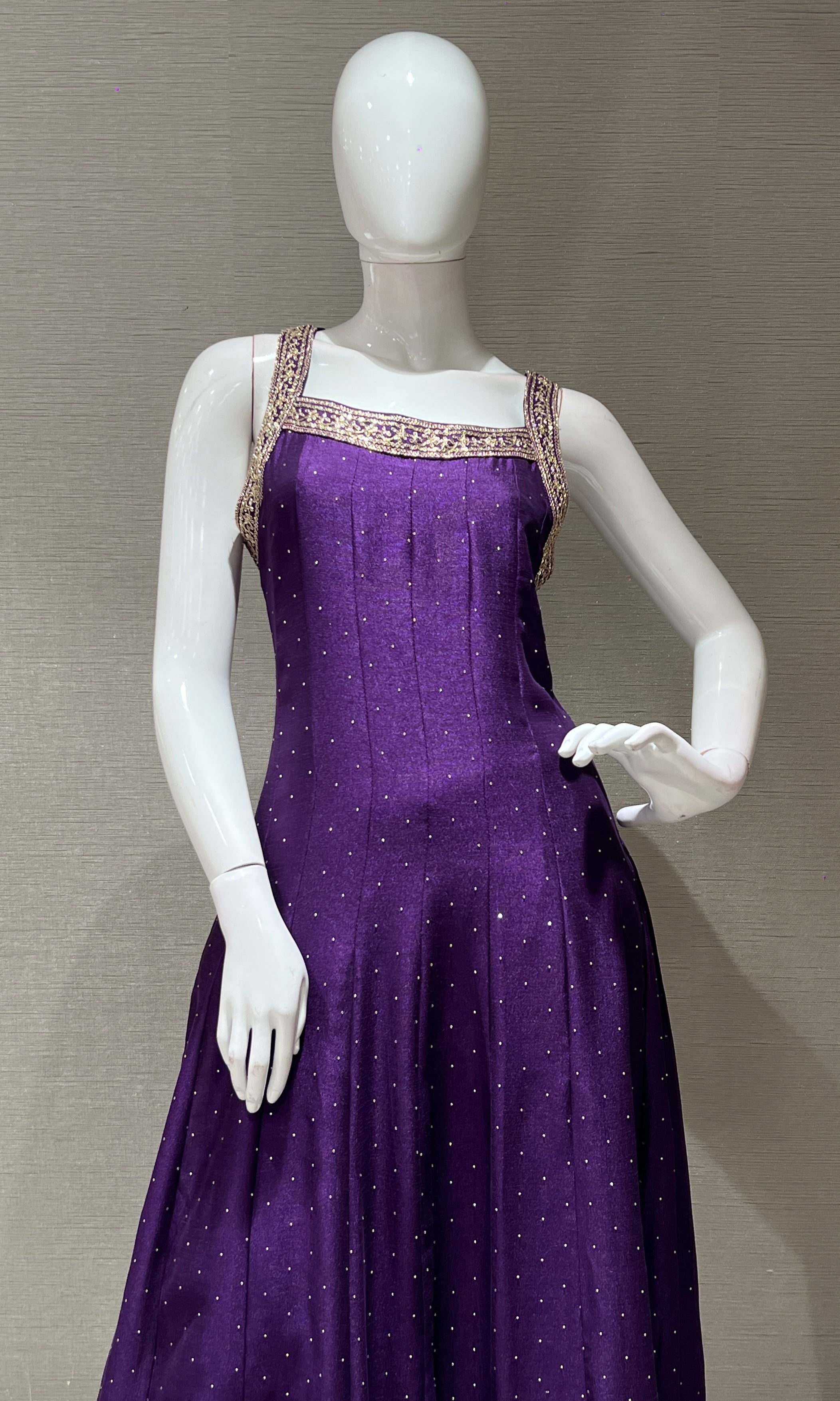 Purple gold Ethnic kurta set