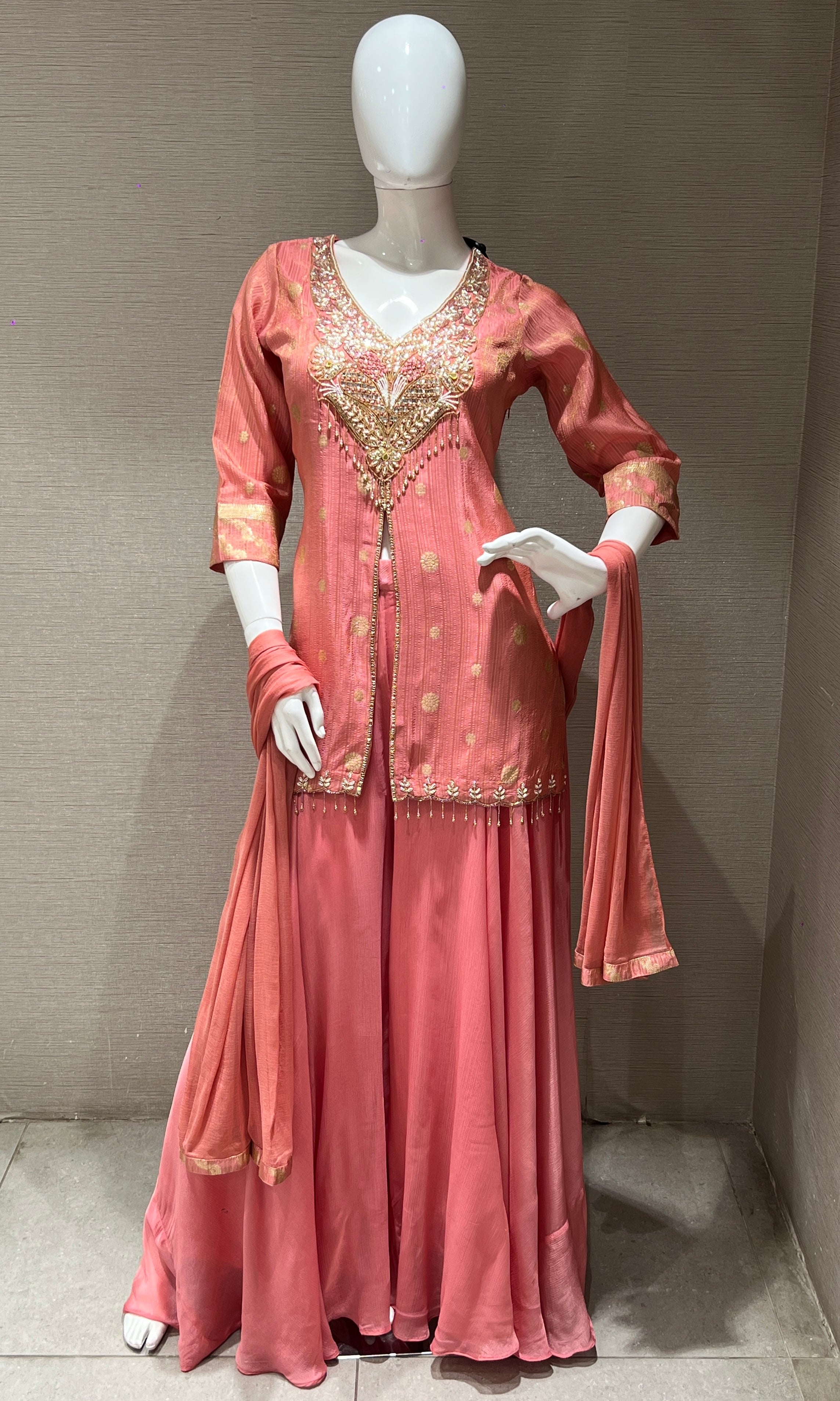 Baby pink palazzo