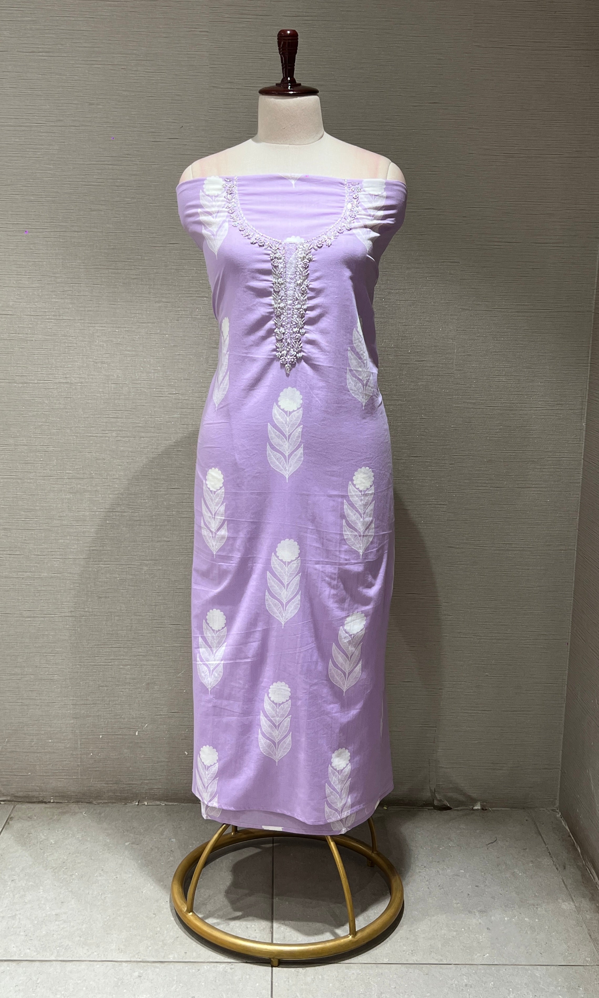 Purple dress material