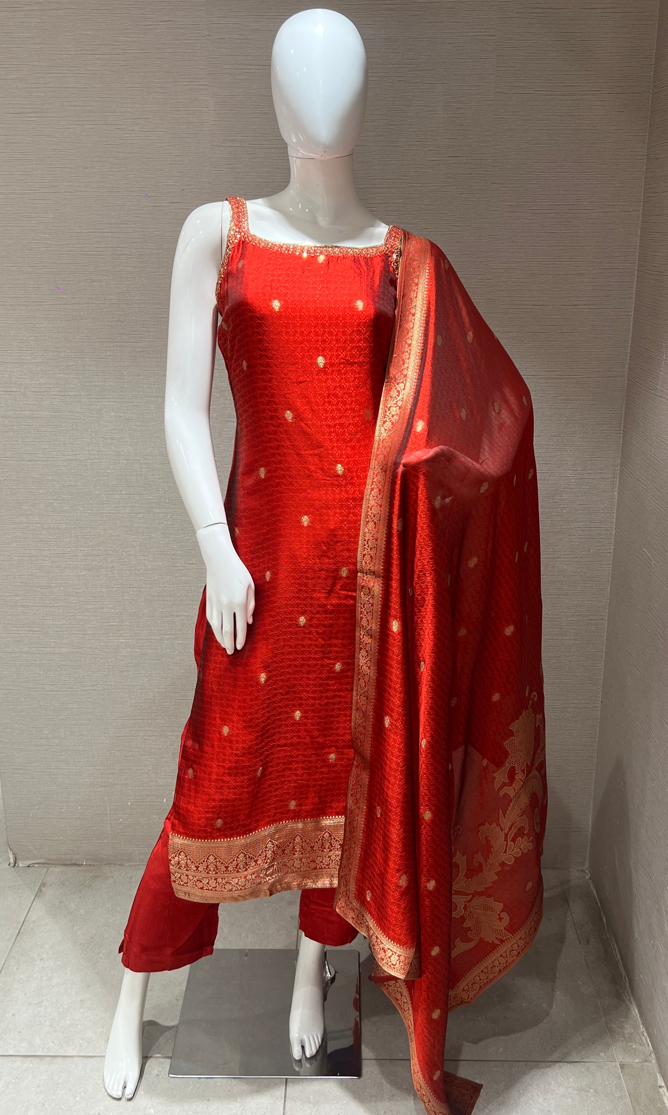 Maroon kurta set