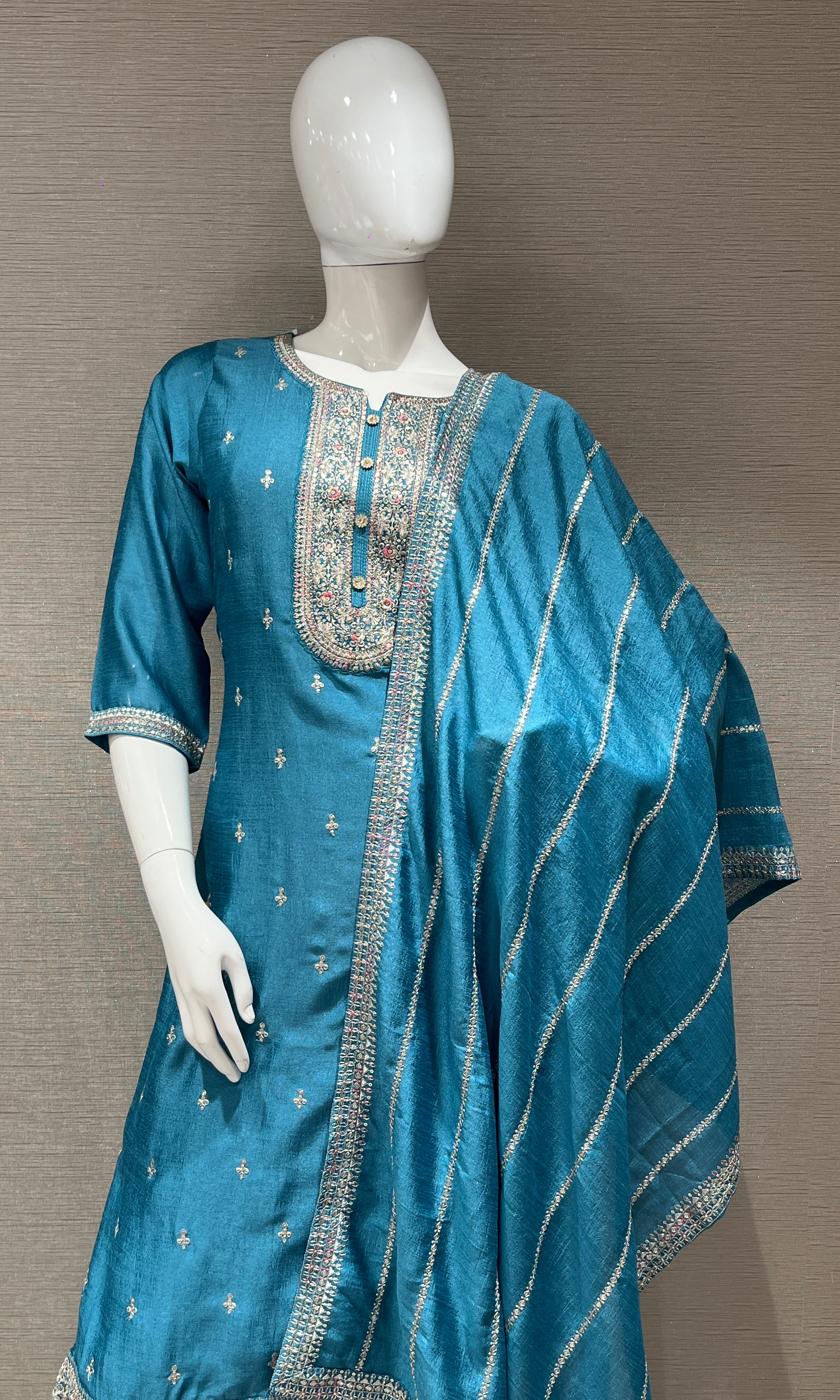 Blue kurta set