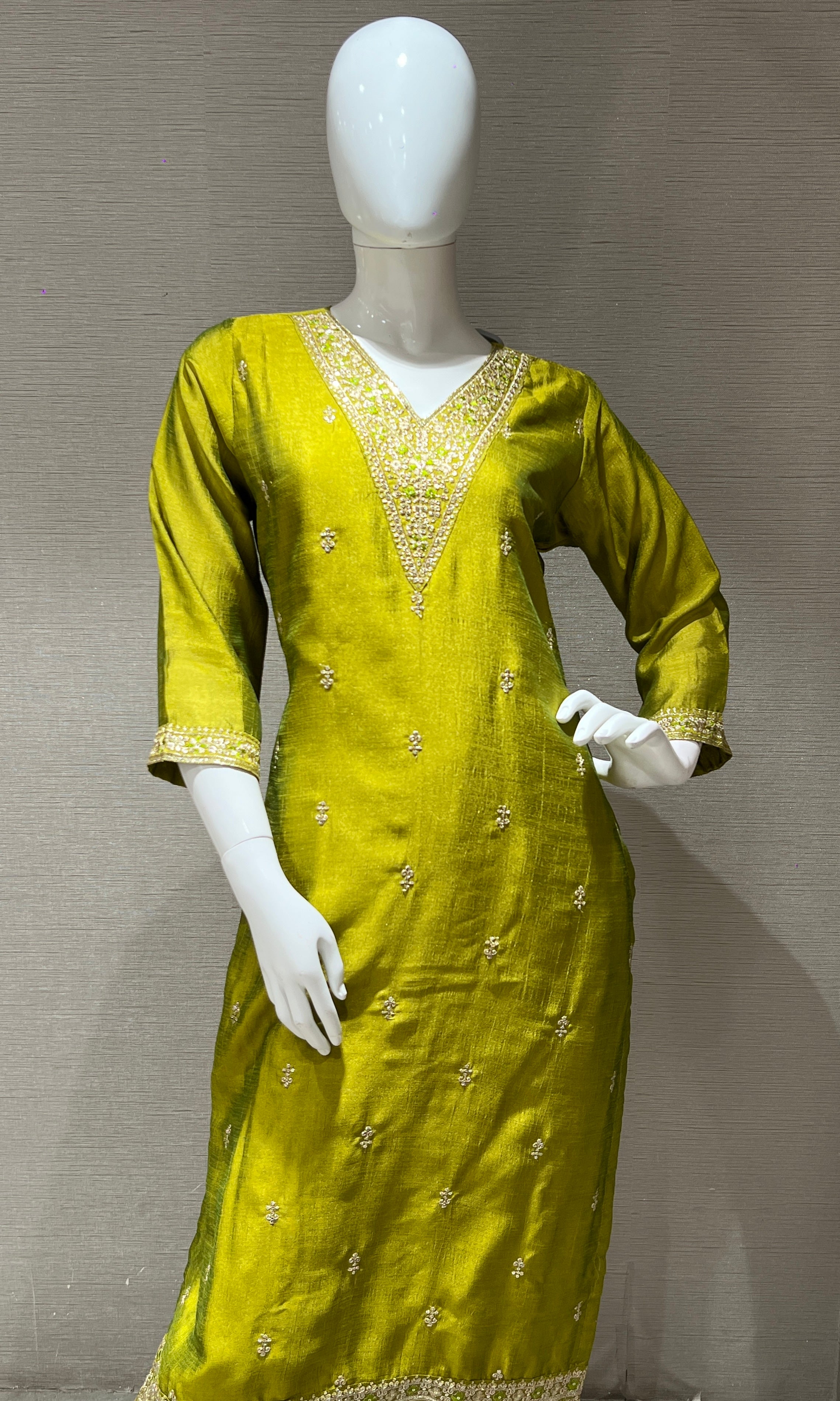 Mehandi Green kurta set