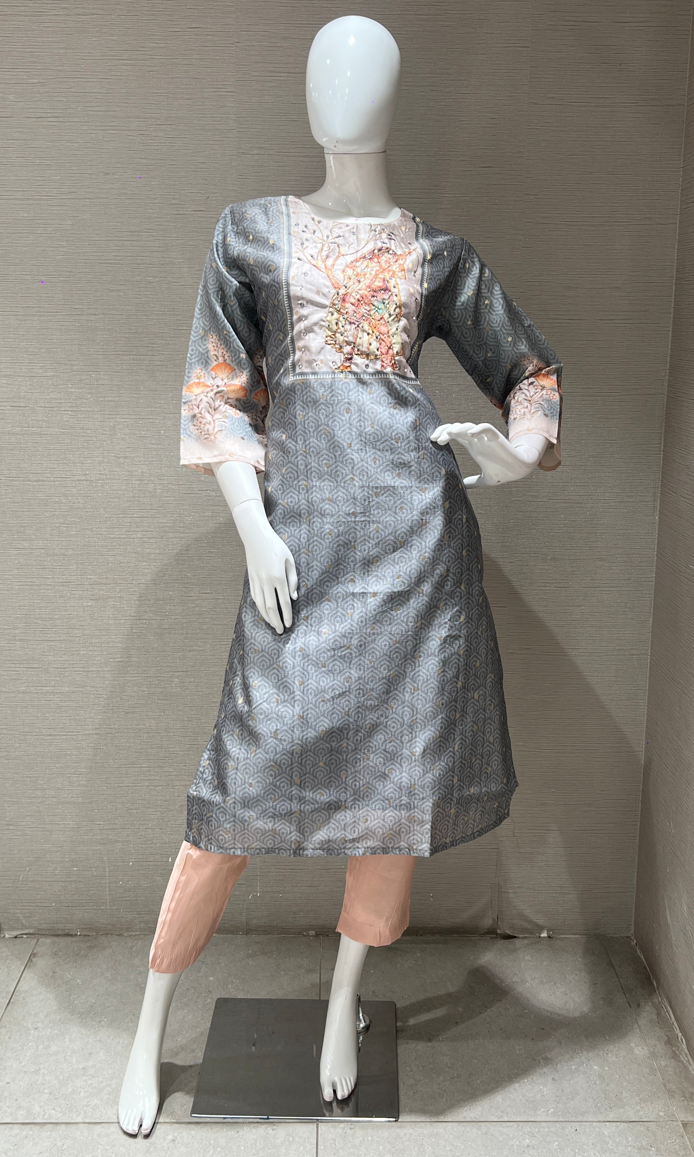 Grey kurta set