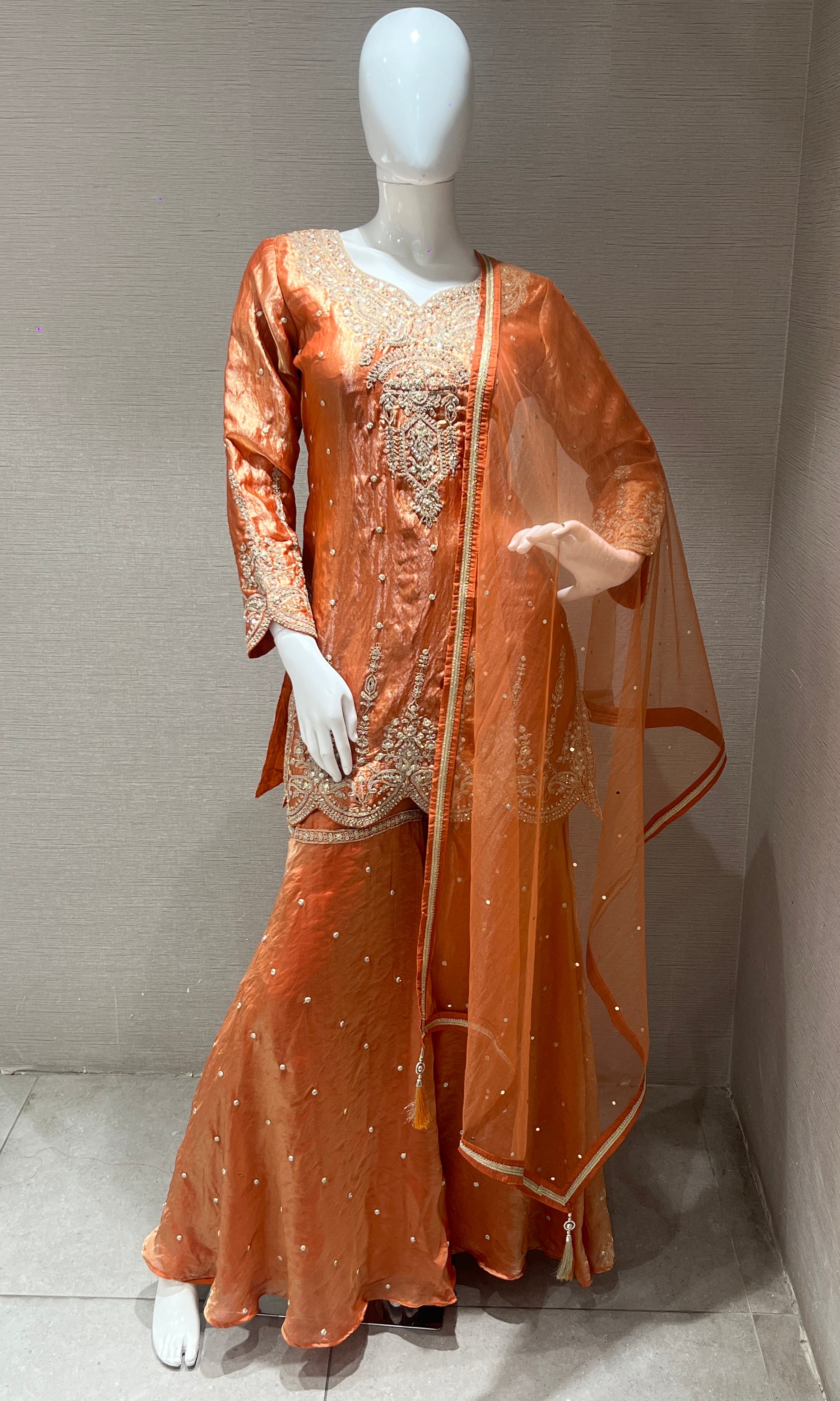 Rust Orange Sharara