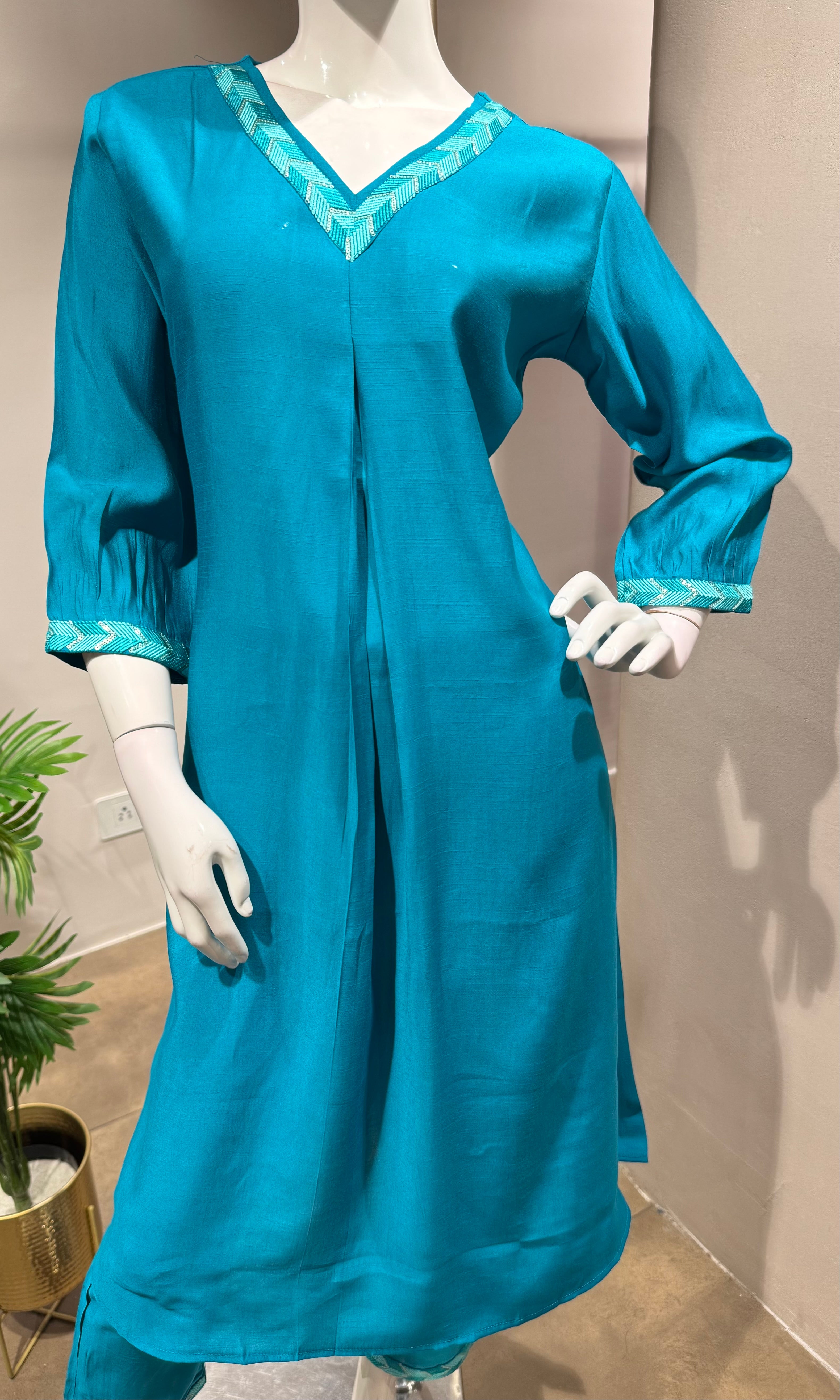 Rama Blue ETHNIC  Kurta Set