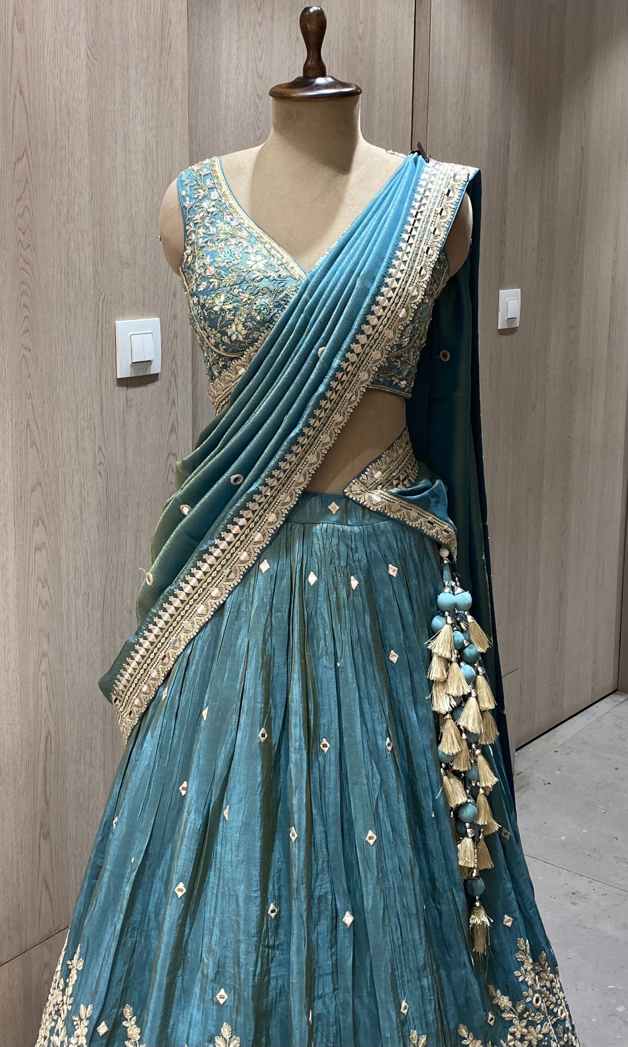 Sea green Lehenga
