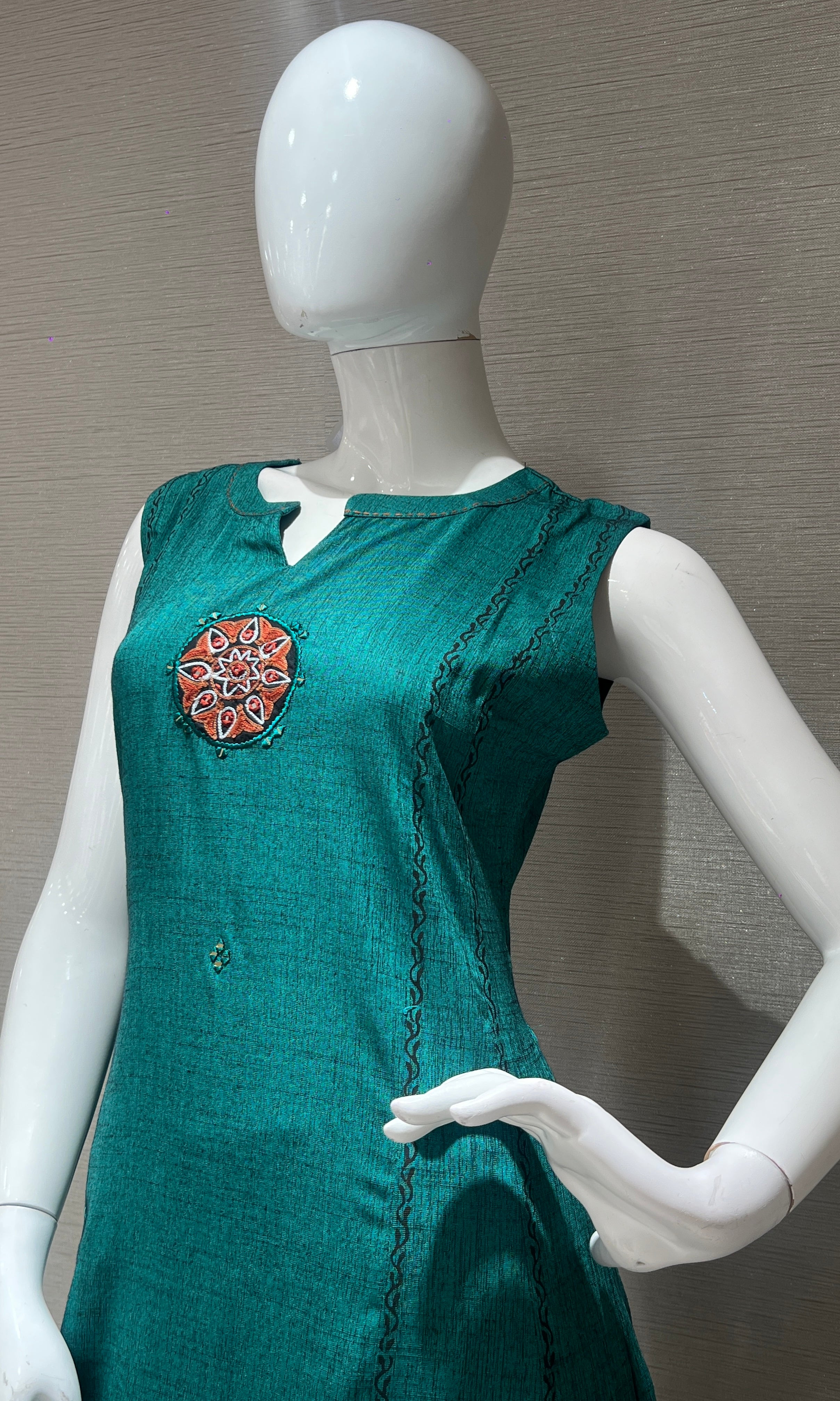 Rama green Kurti