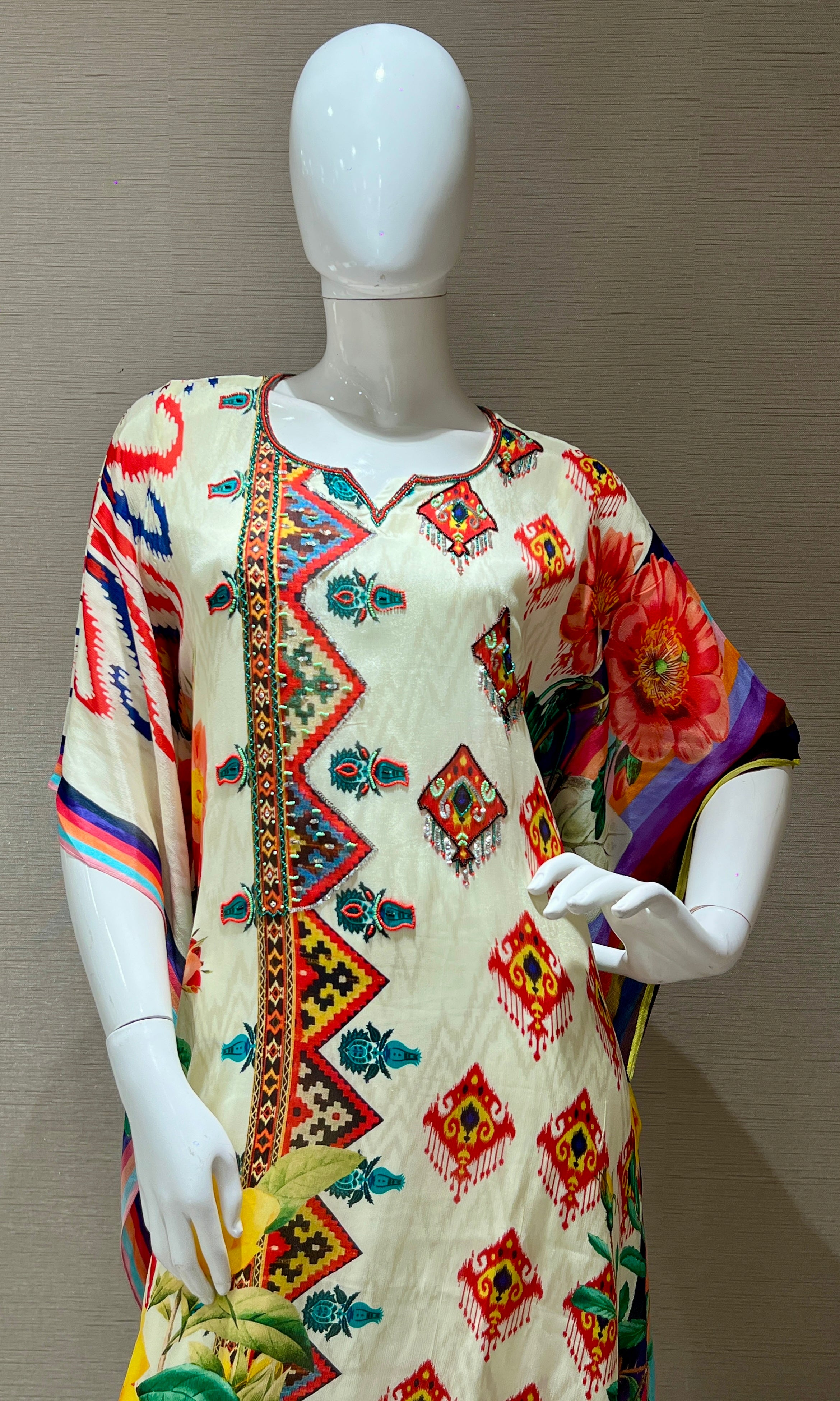 Pista green kaftan