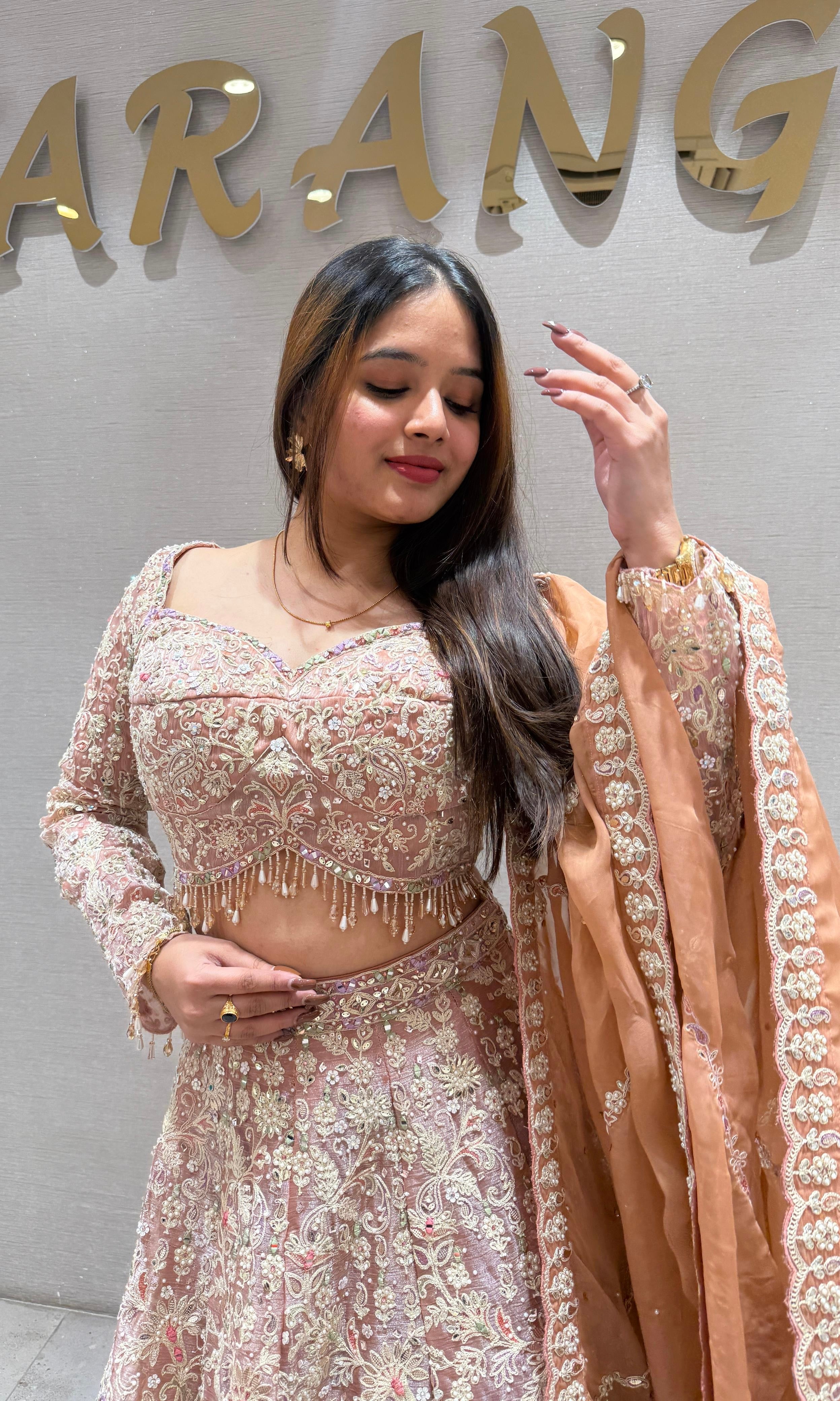 Peach Lehenga