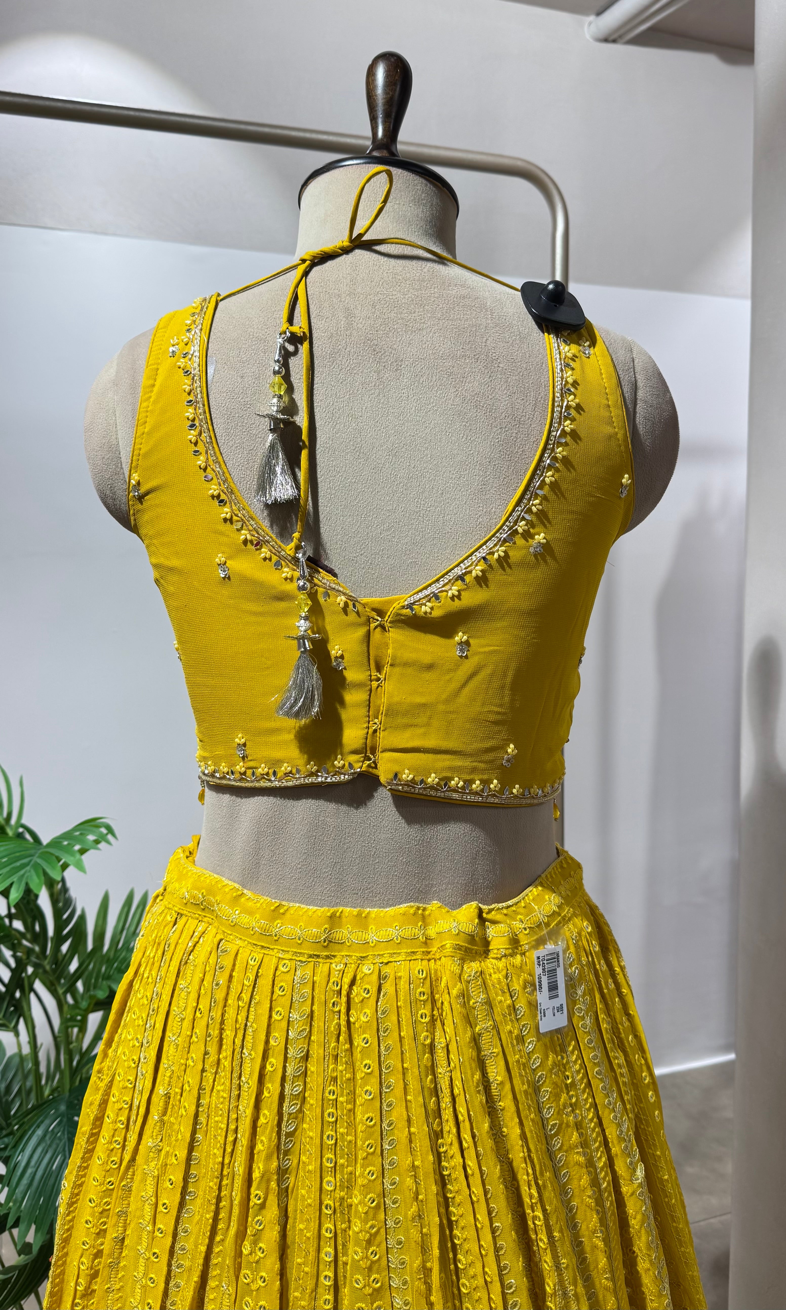 Sunshine Yellow Embroidered Lehenga