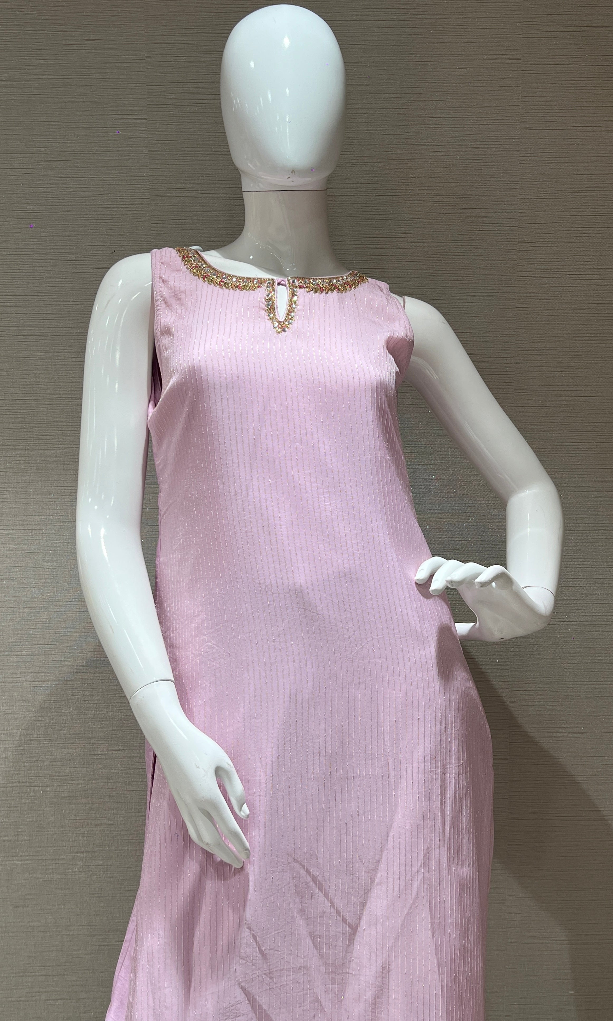 Baby pink kurta set