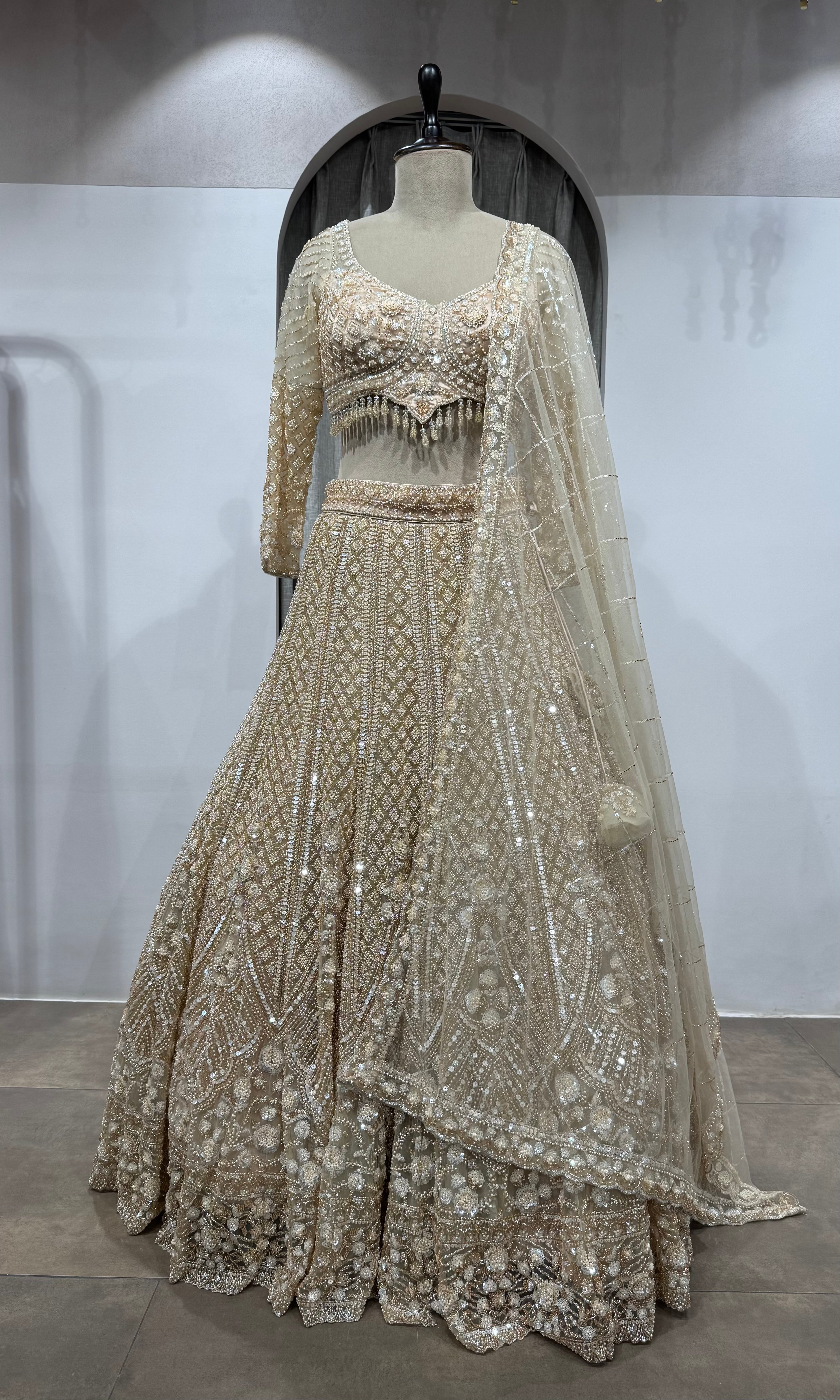 Golden Ivory Heritage Bridal Lehenga