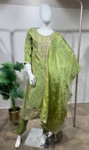 Green Regal Gold Zari Silk KURTA SET