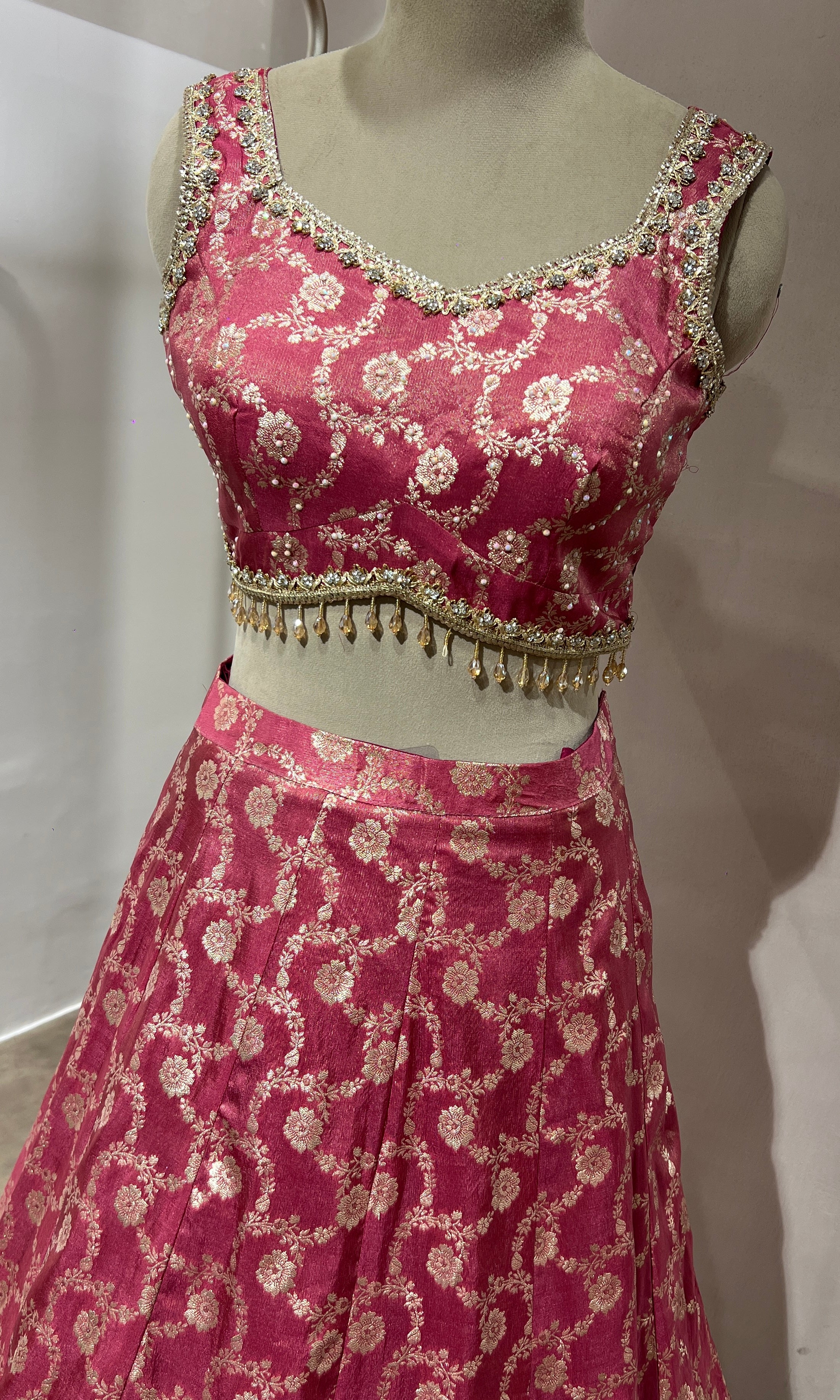 PINK EMBROIDERED LEHENGA