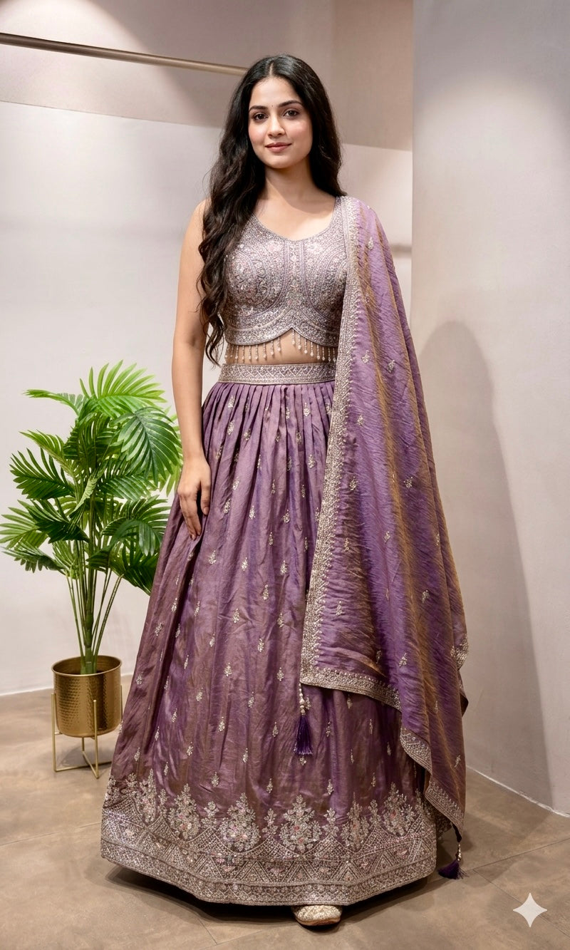 Light purple lehenga