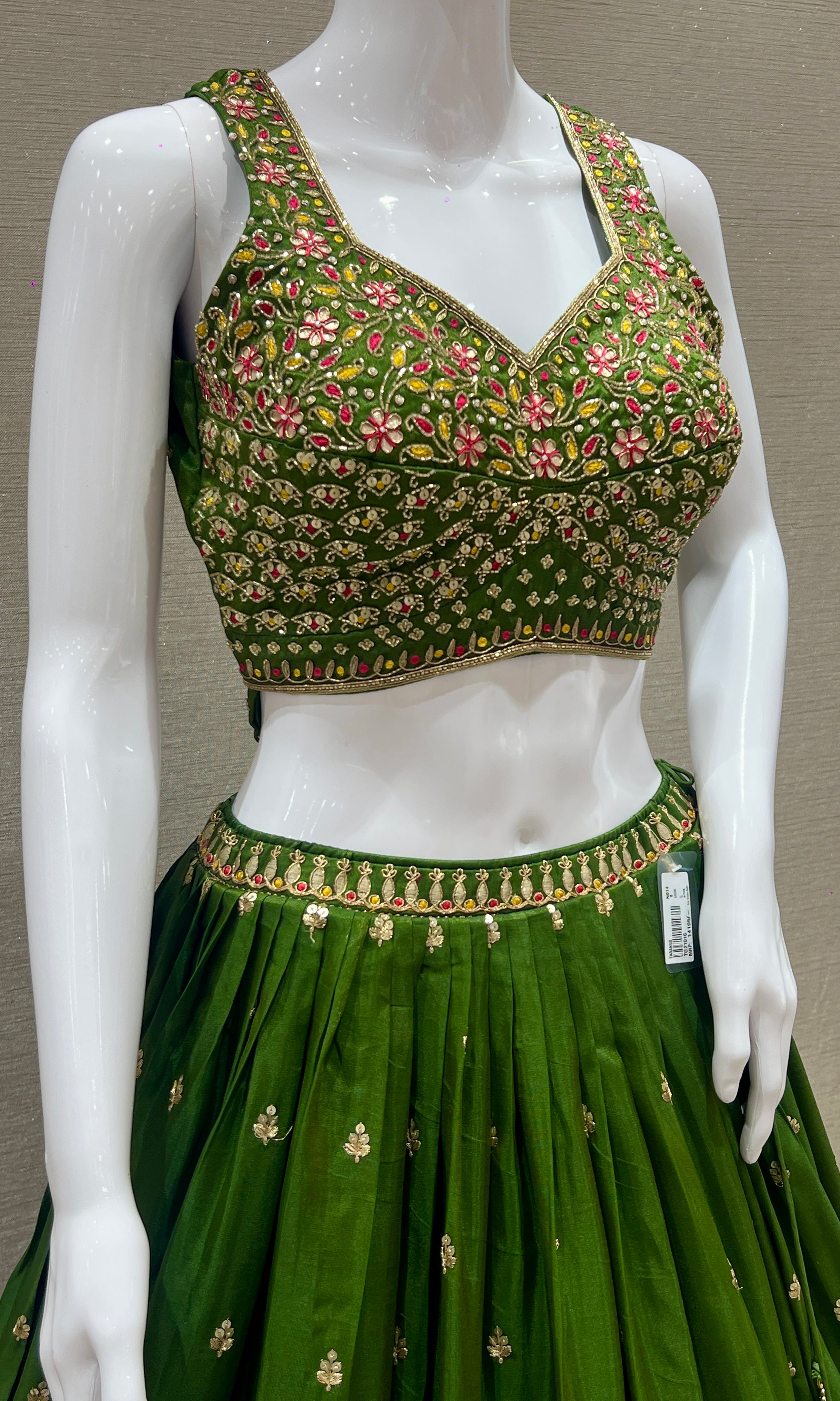 Pachha Parampara – Bottle Green Bridal Lehenga Set