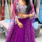 🍇Purple lehenga with jacket model🍇