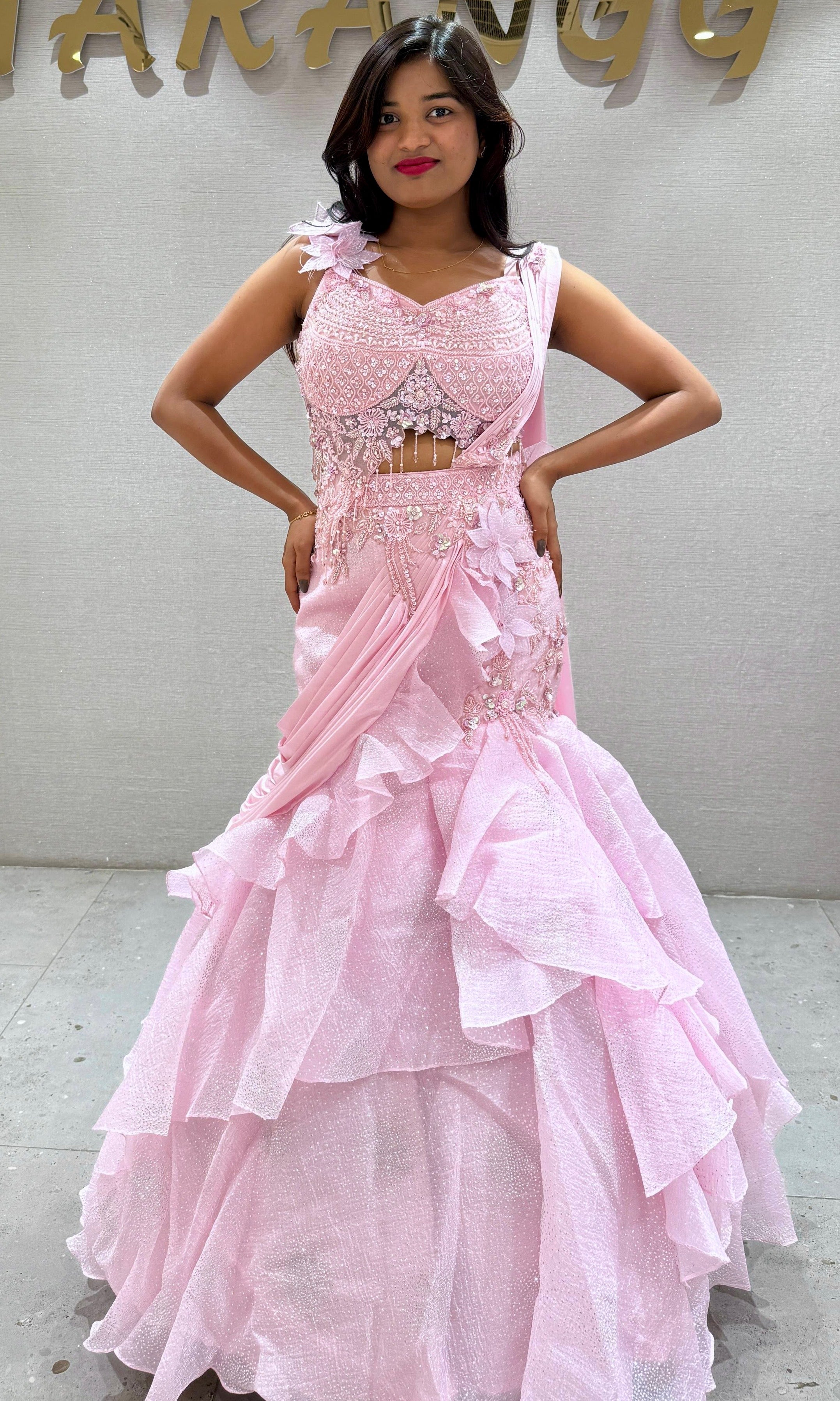 Baby pink Lehenga