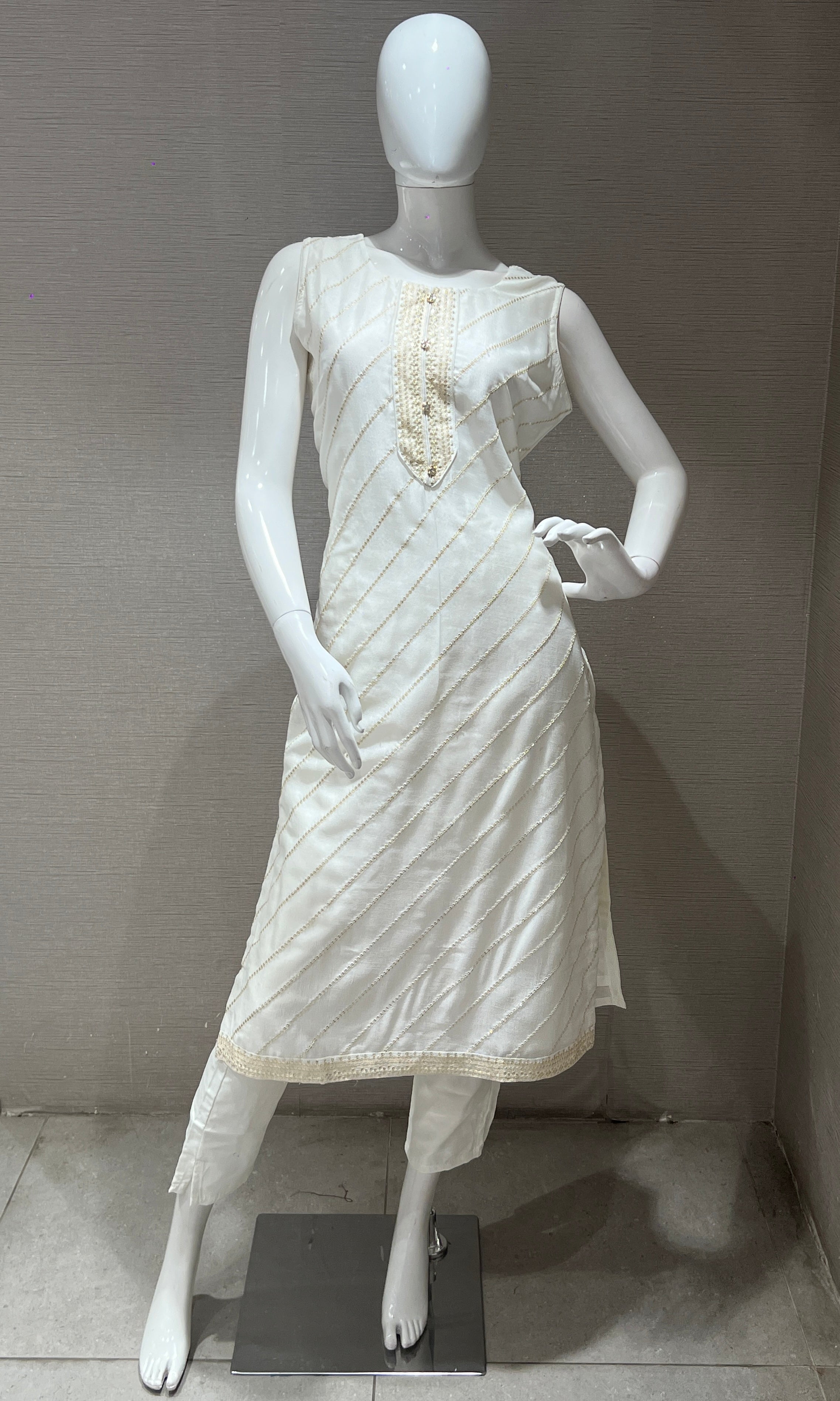 White kurta set