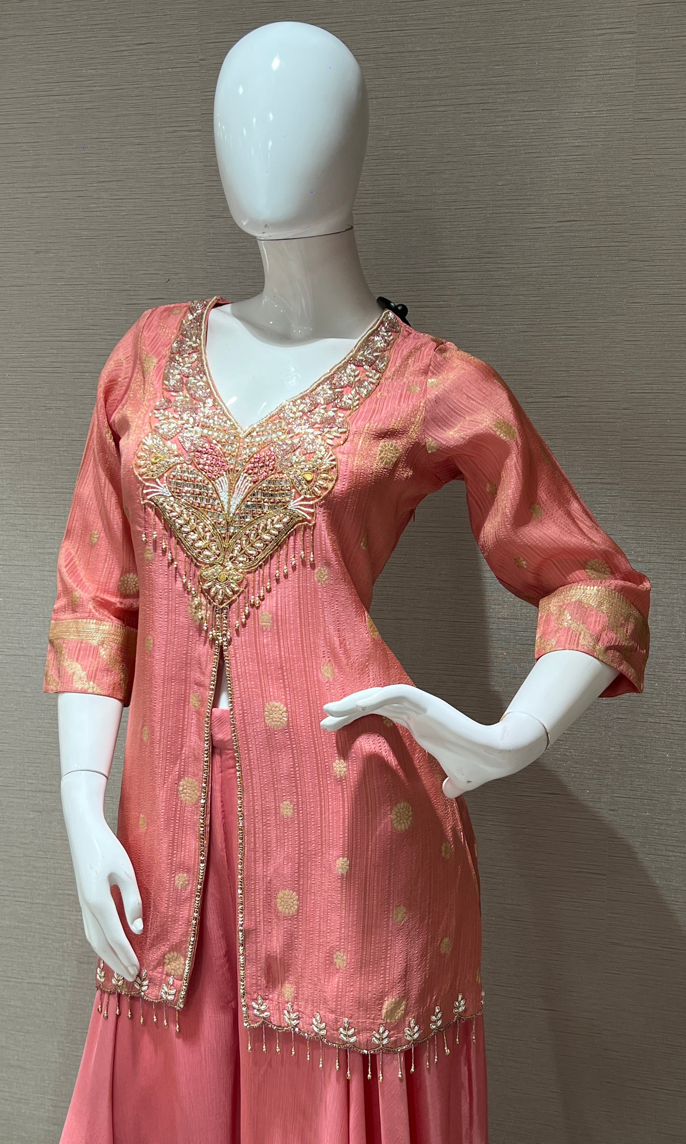 Baby pink palazzo