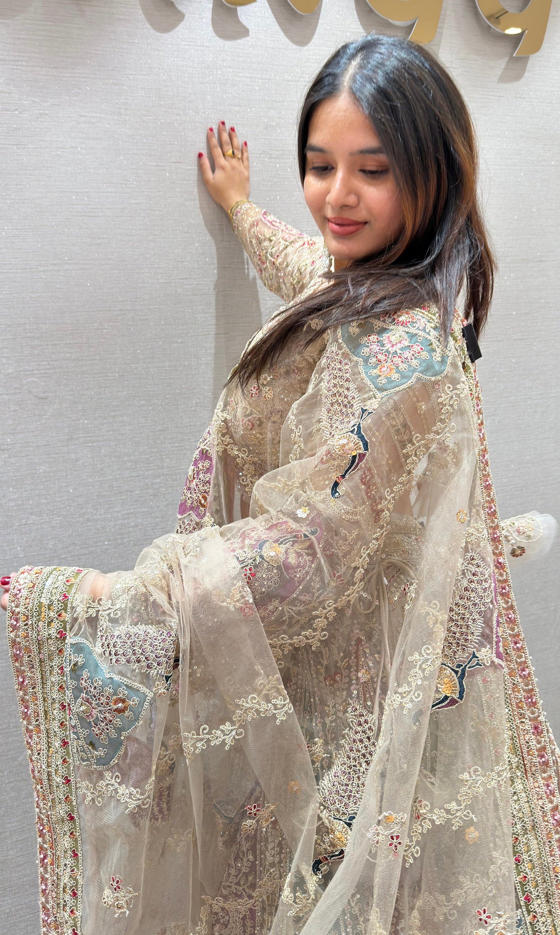 BEAGH GOLDEN HEAVY EMBROIDERED Lehenga