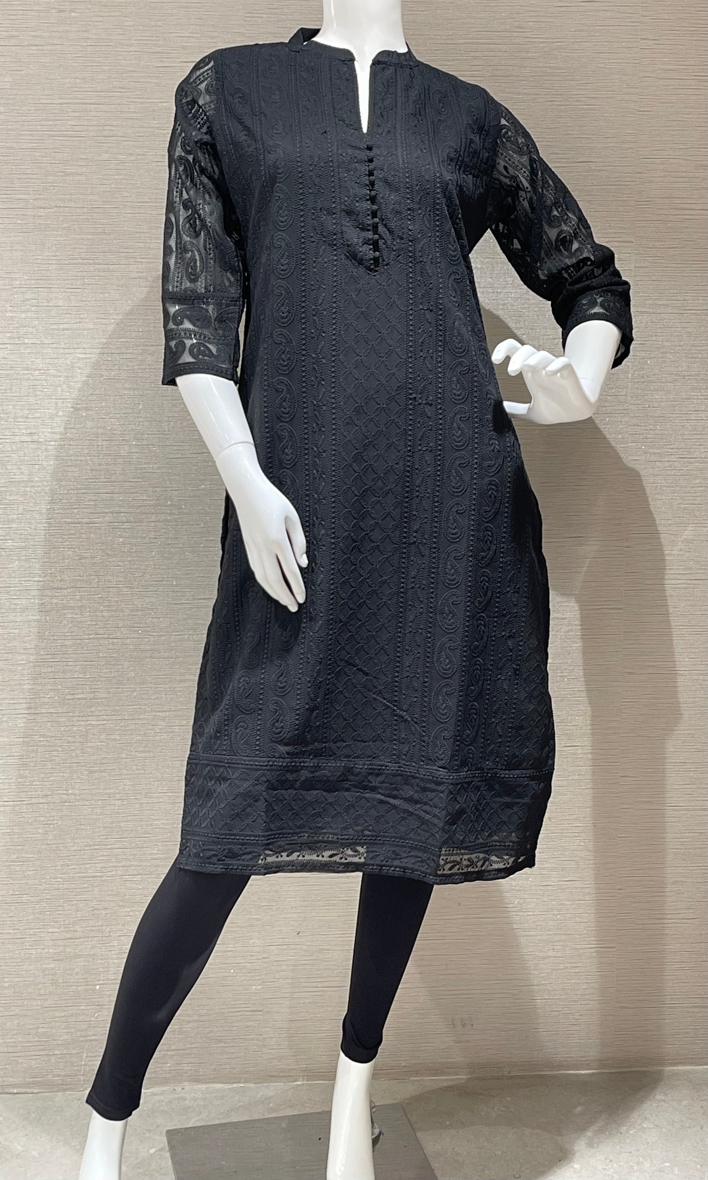 🖤Black colour Georgette kurti 🔱