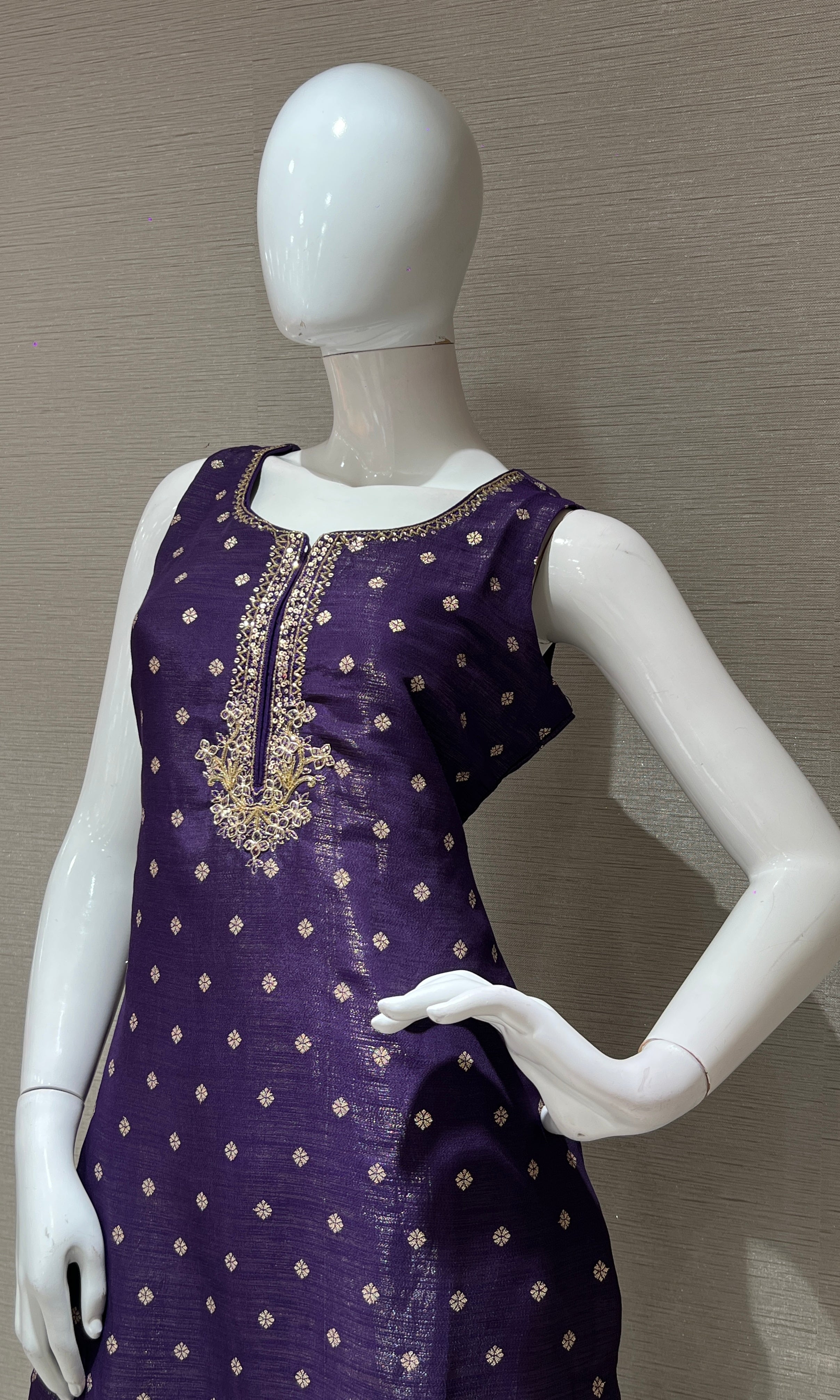 Purple kurta set