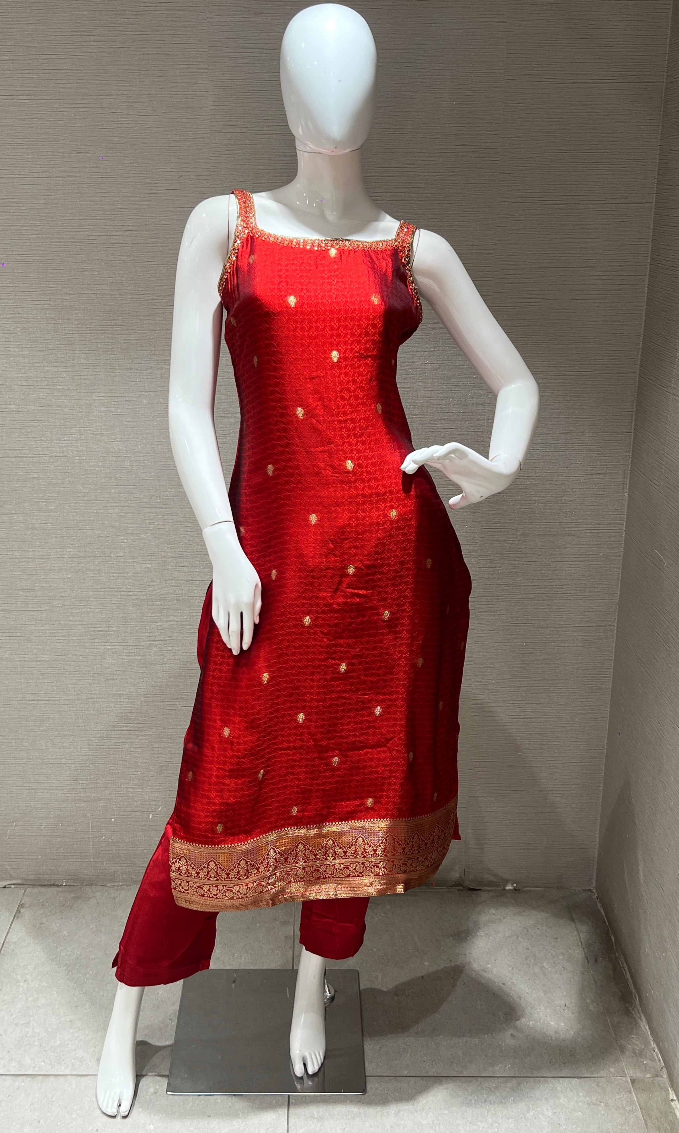 Maroon kurta set