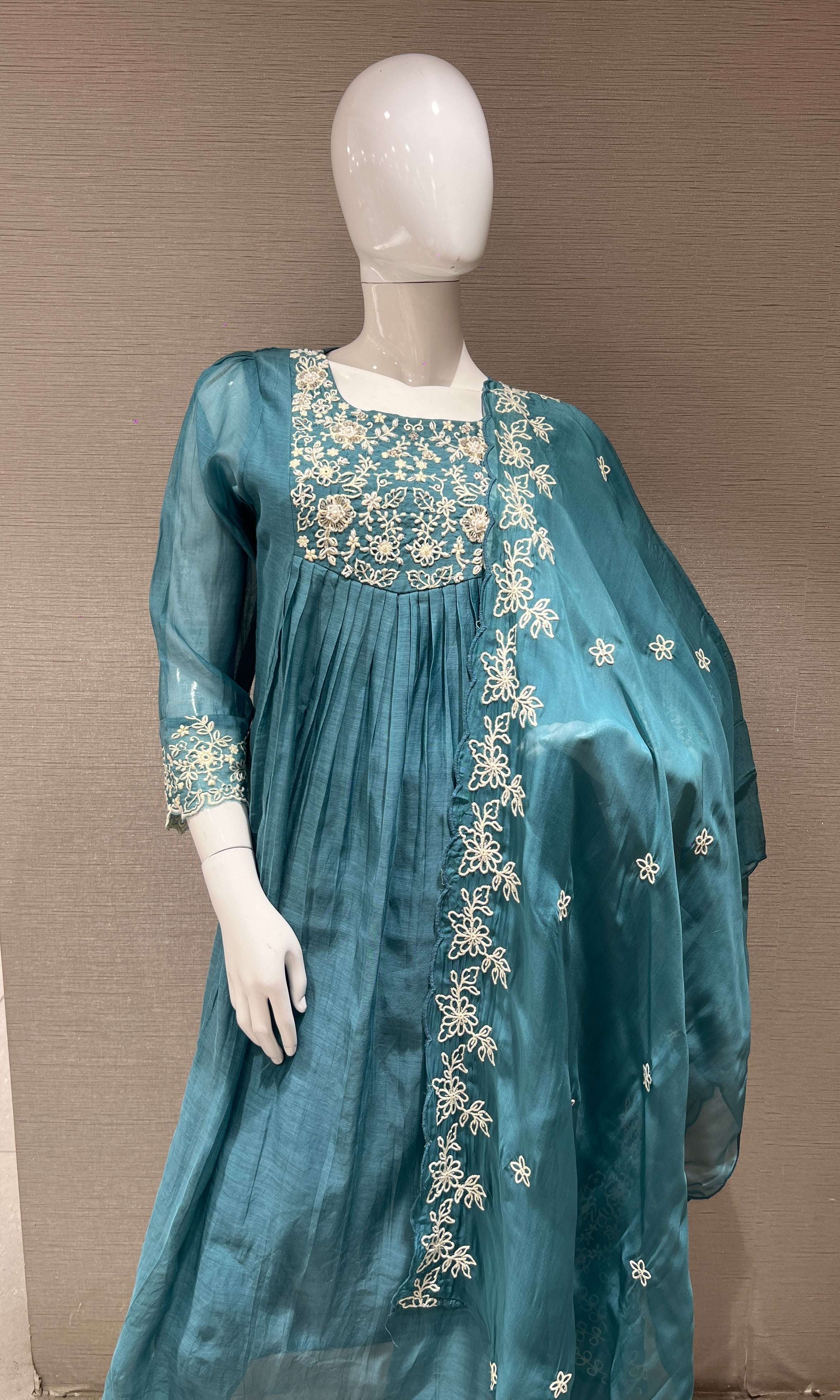 Blue Anarkali