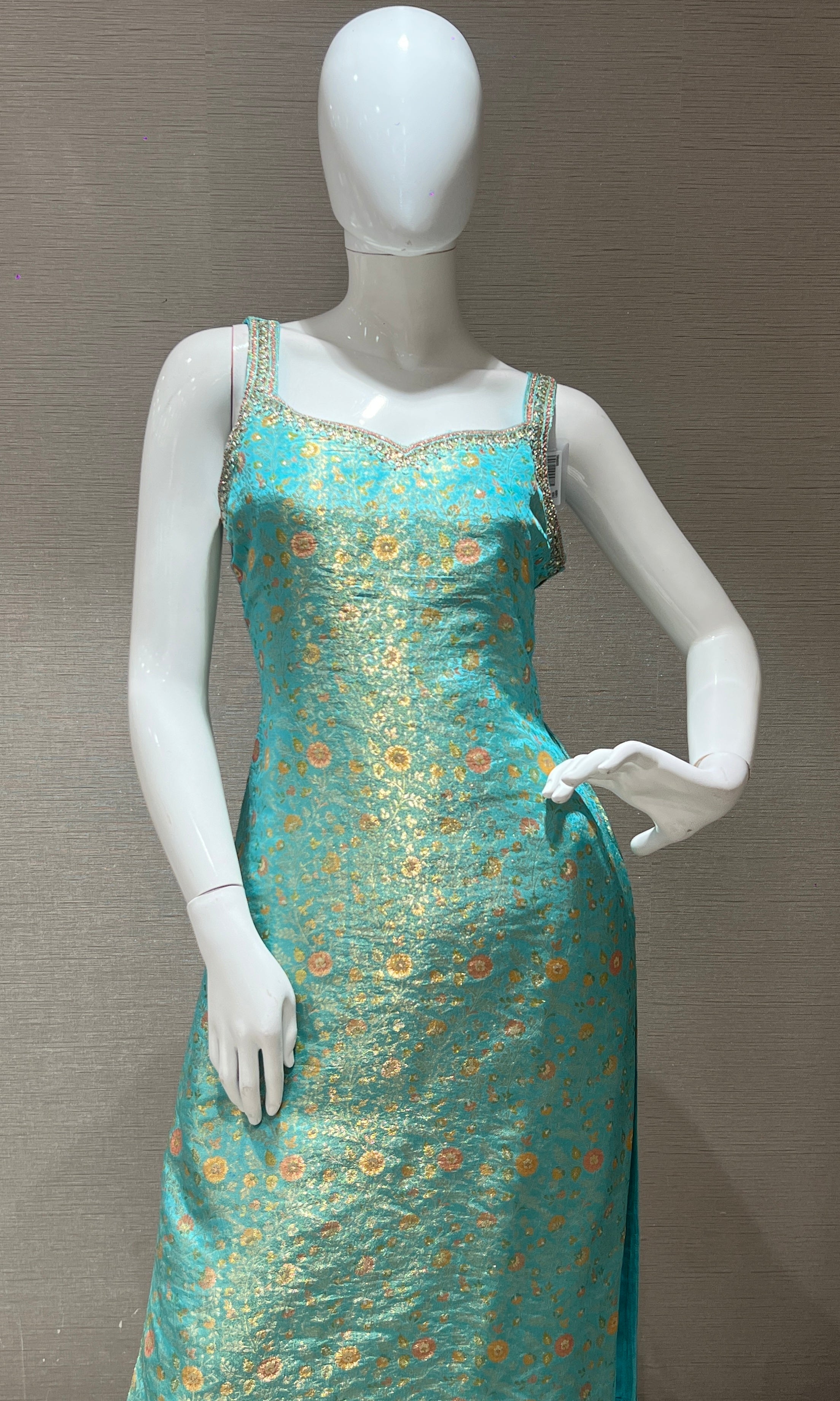 Sea blue kurta