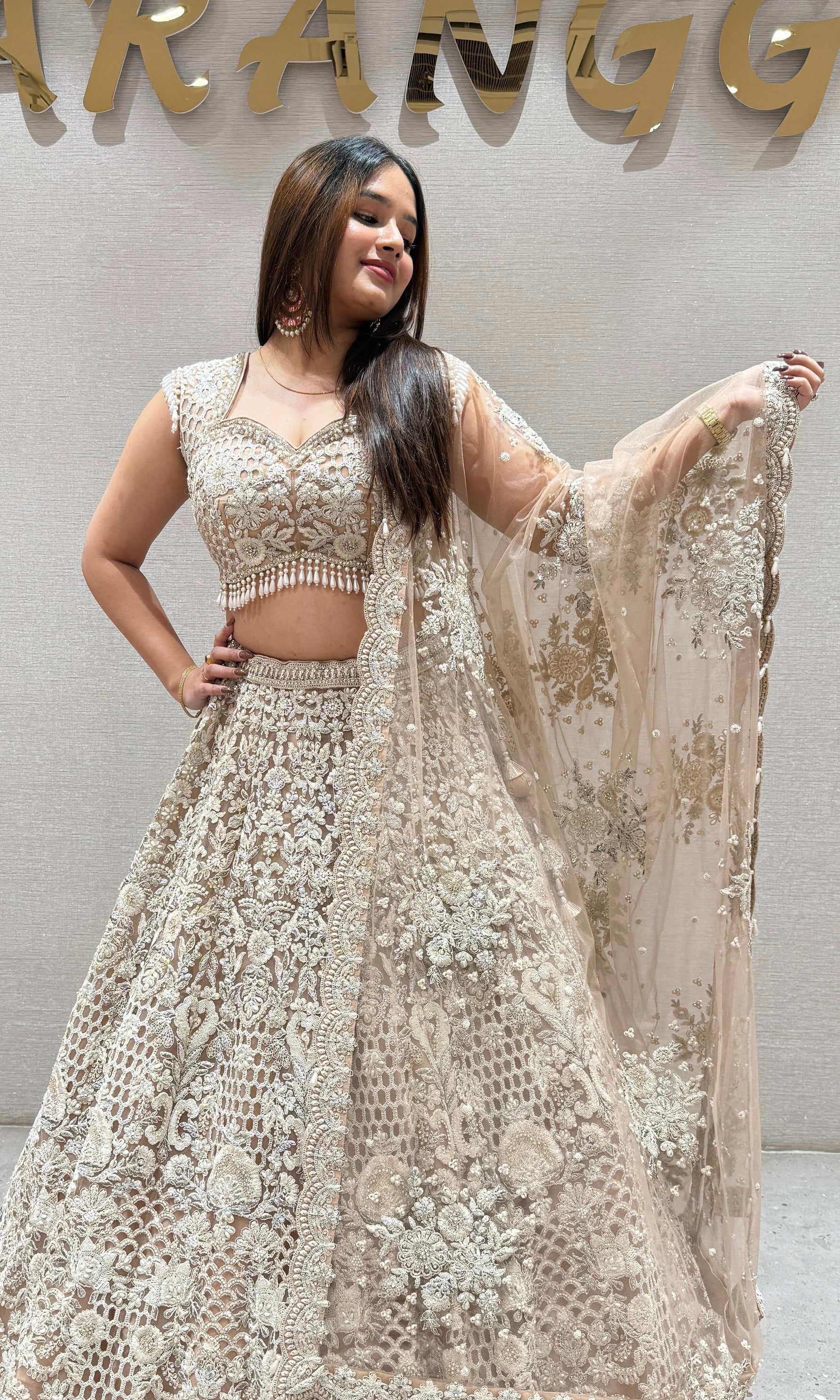 Peach Lehenga