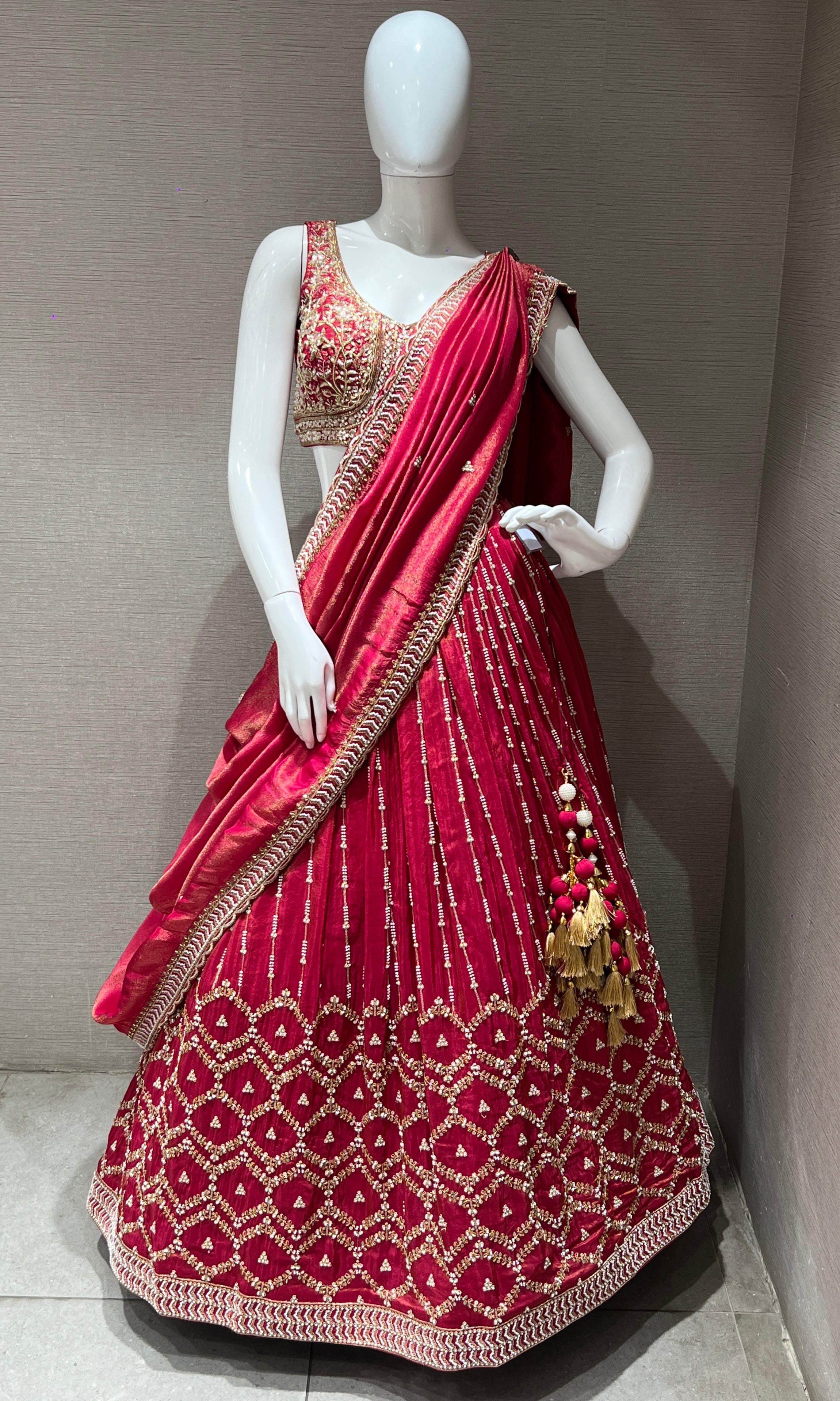 Maroon Lehenga