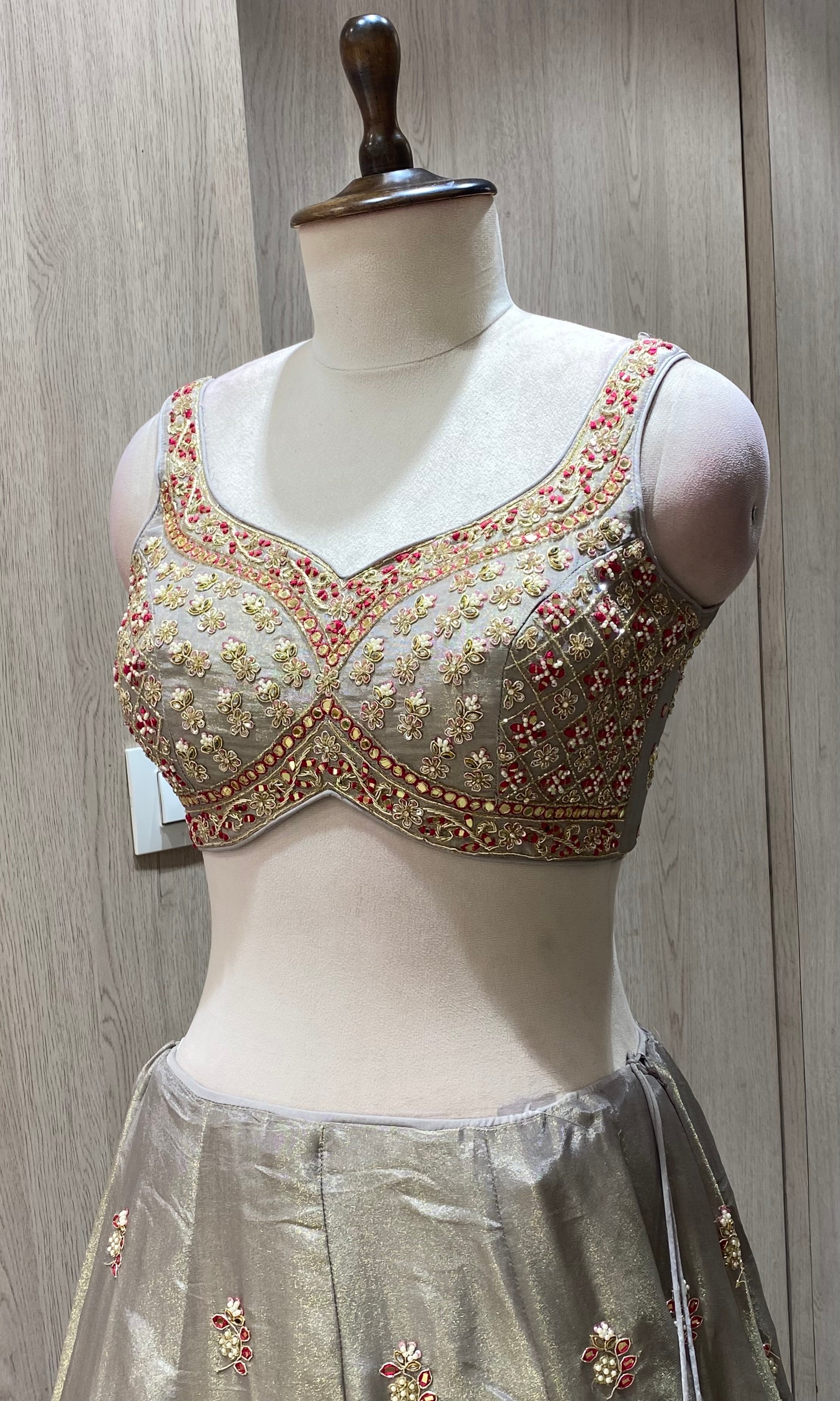 Grey Lehenga