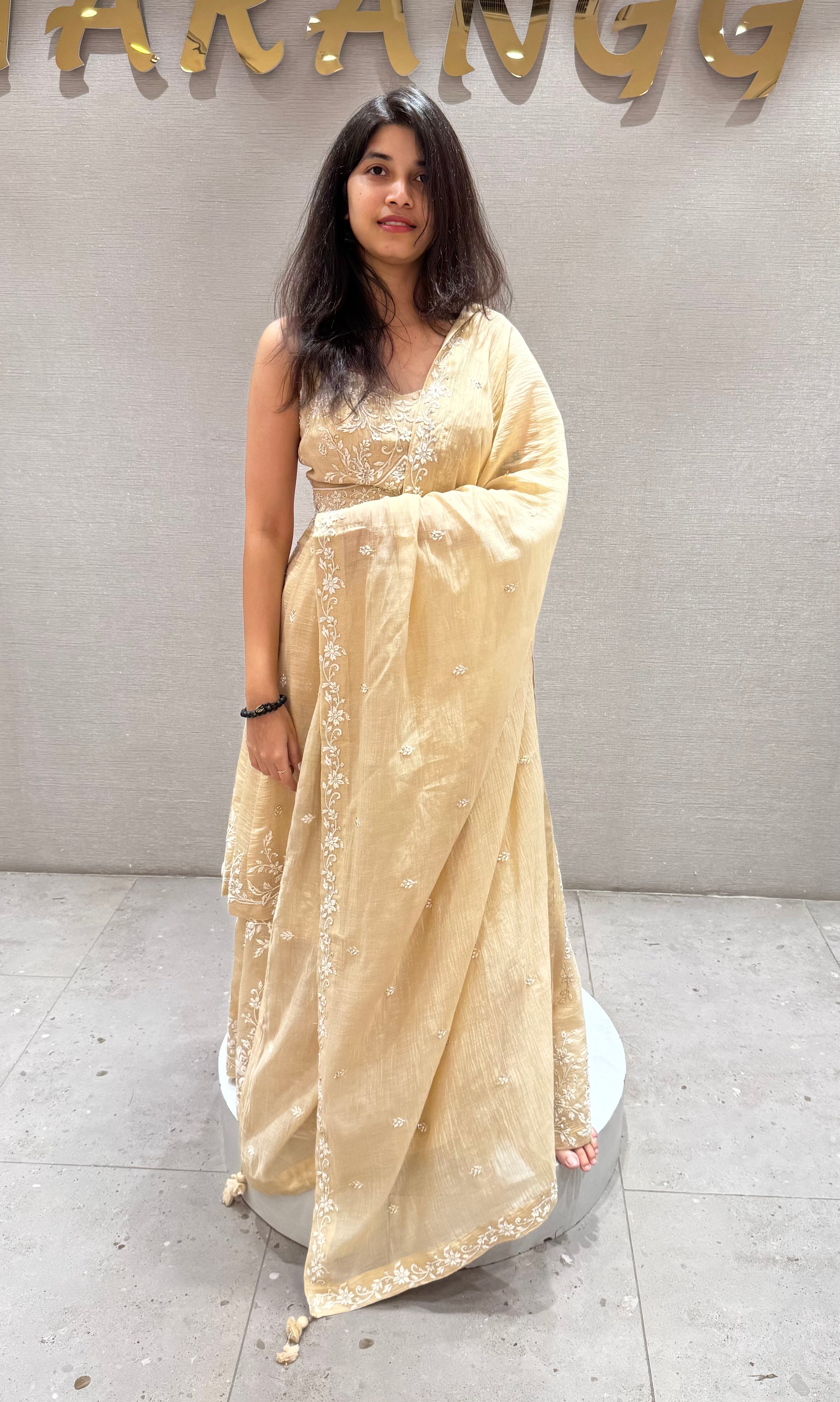 Beagh FRONT SLIT EMBROIDERED PALAZZO SET