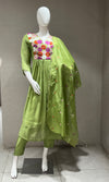 Green Floral KURTA SET
