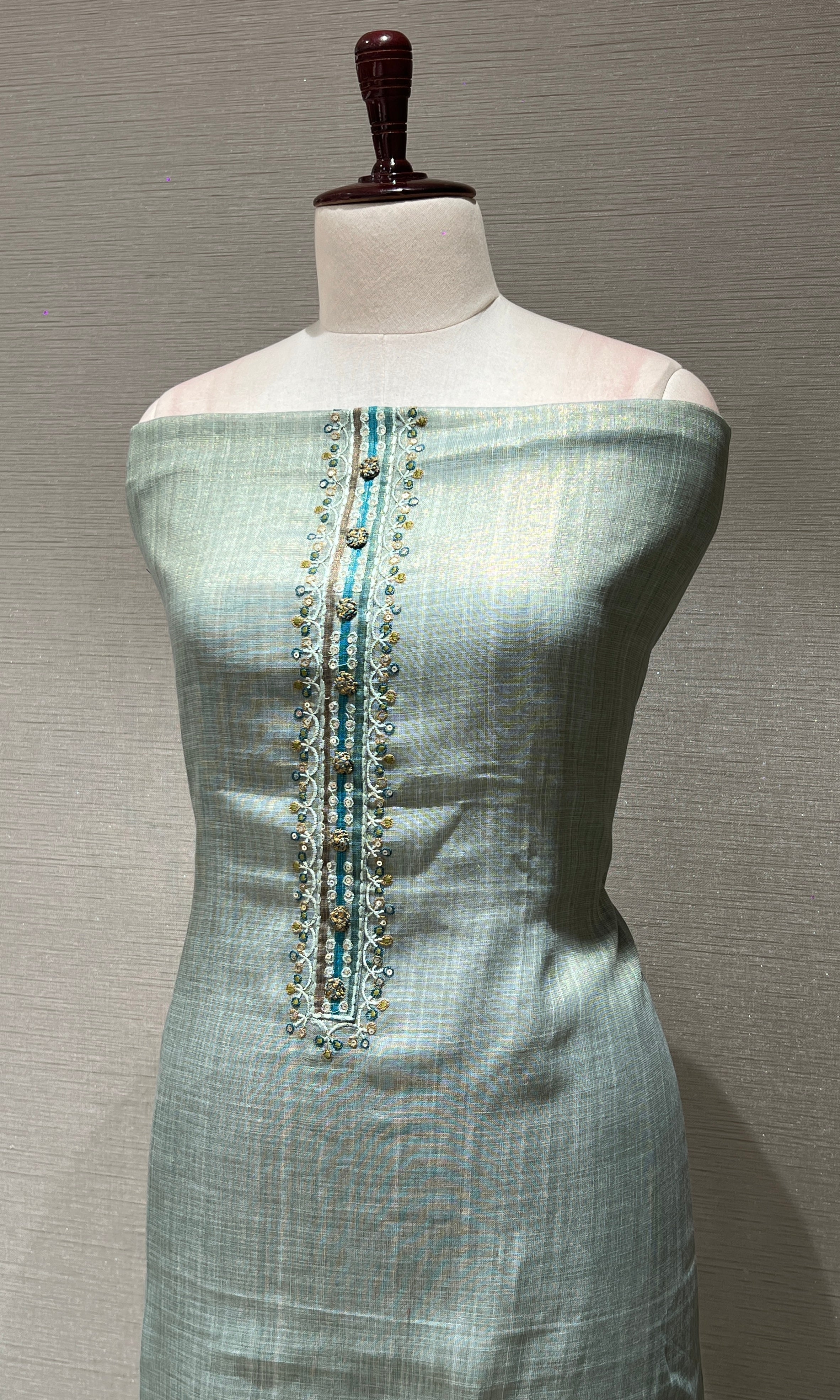 Blue dress material