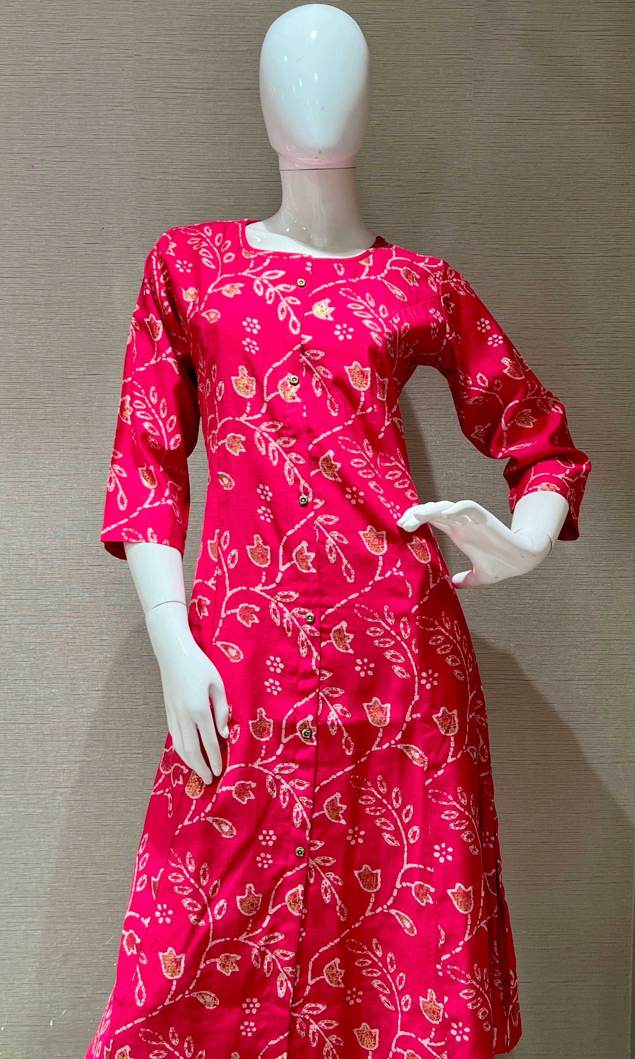 Pink Anarkali top
