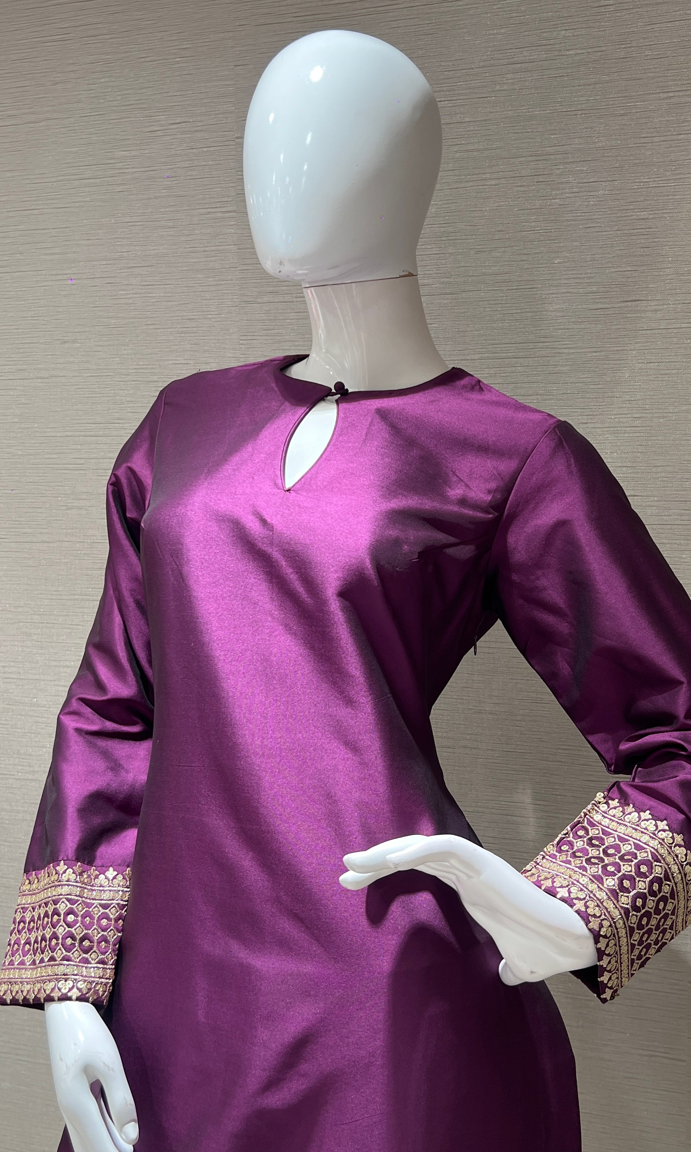 Wine kurta set