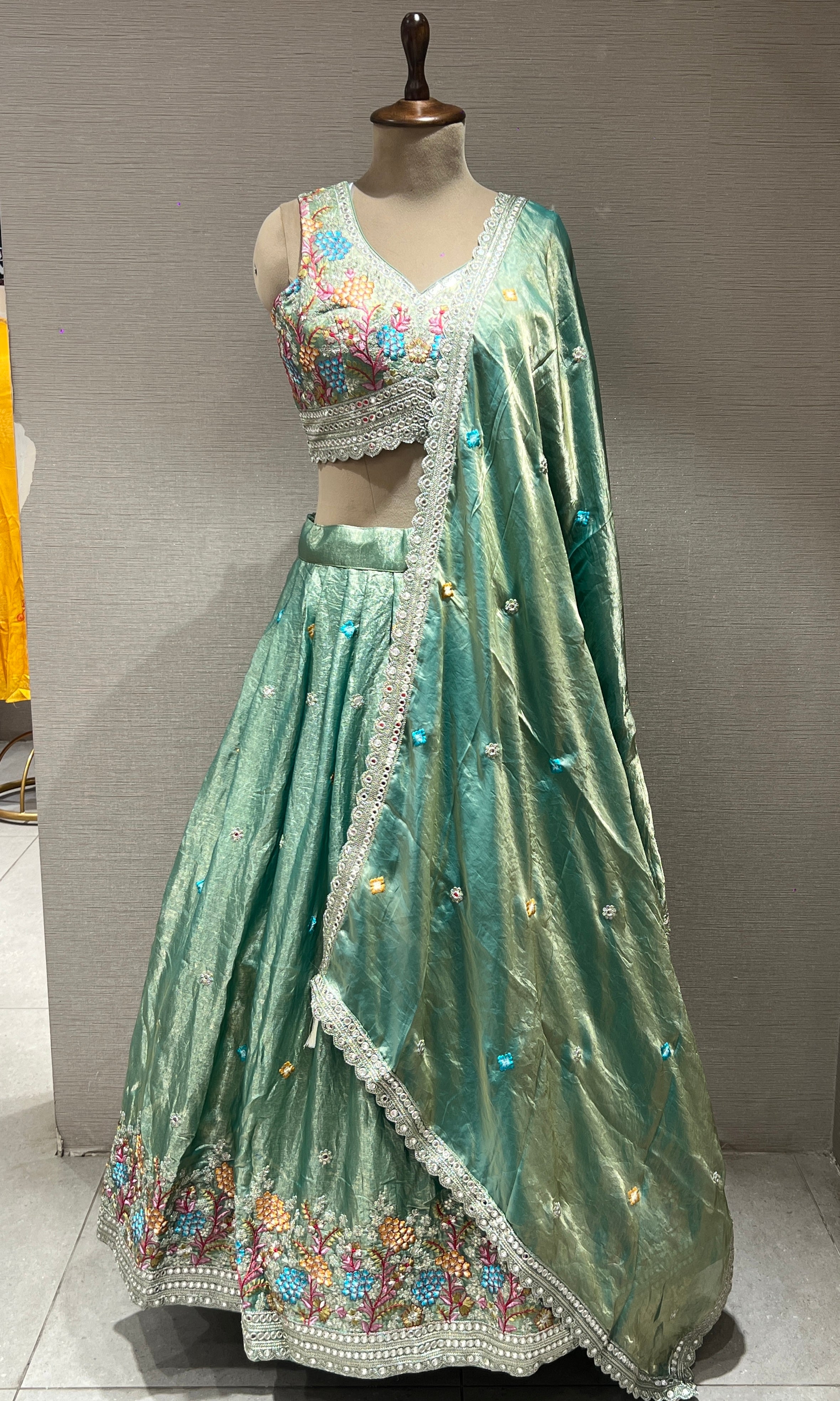 Light green Lehenga