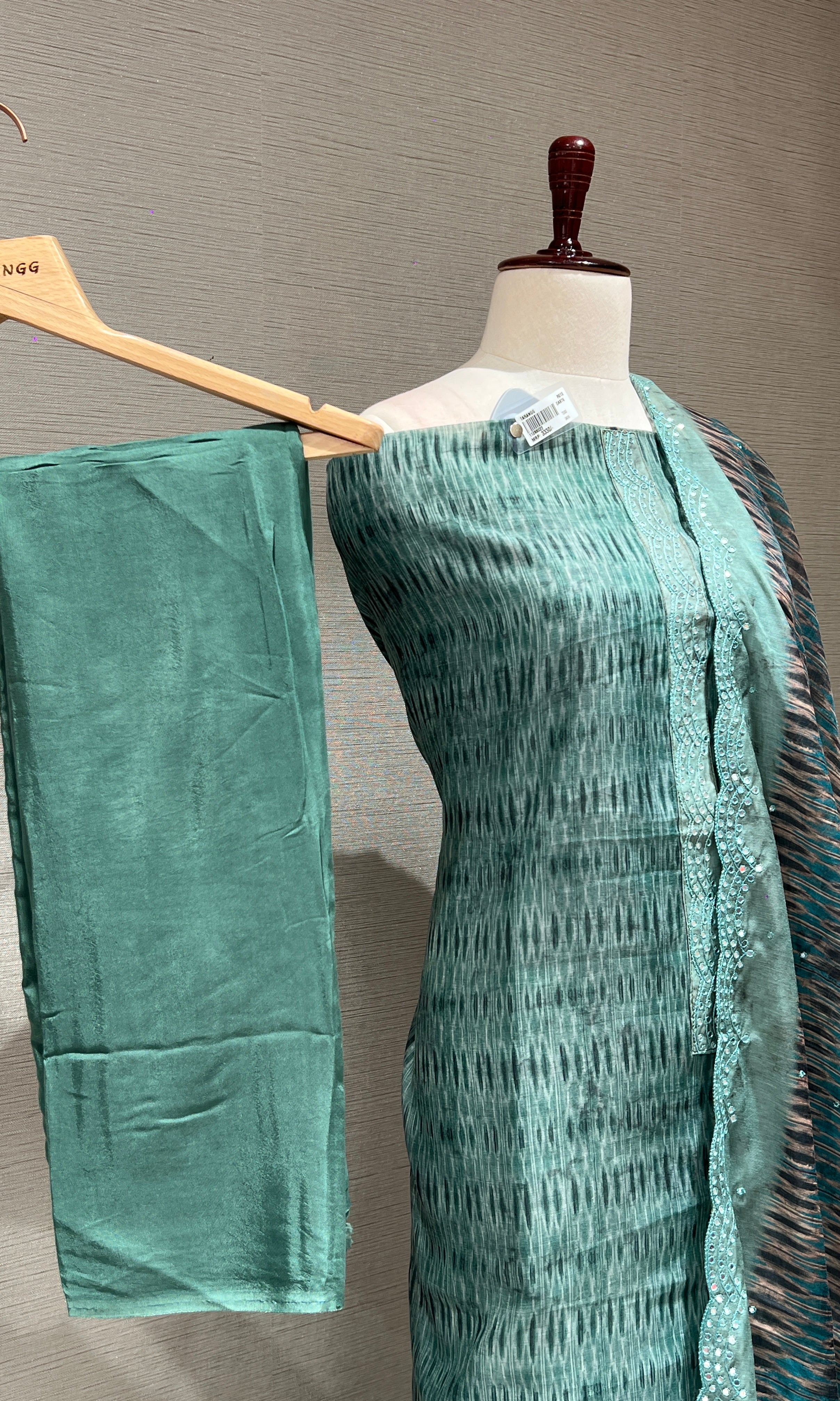 SEA GREEN DRESS MATERIAL