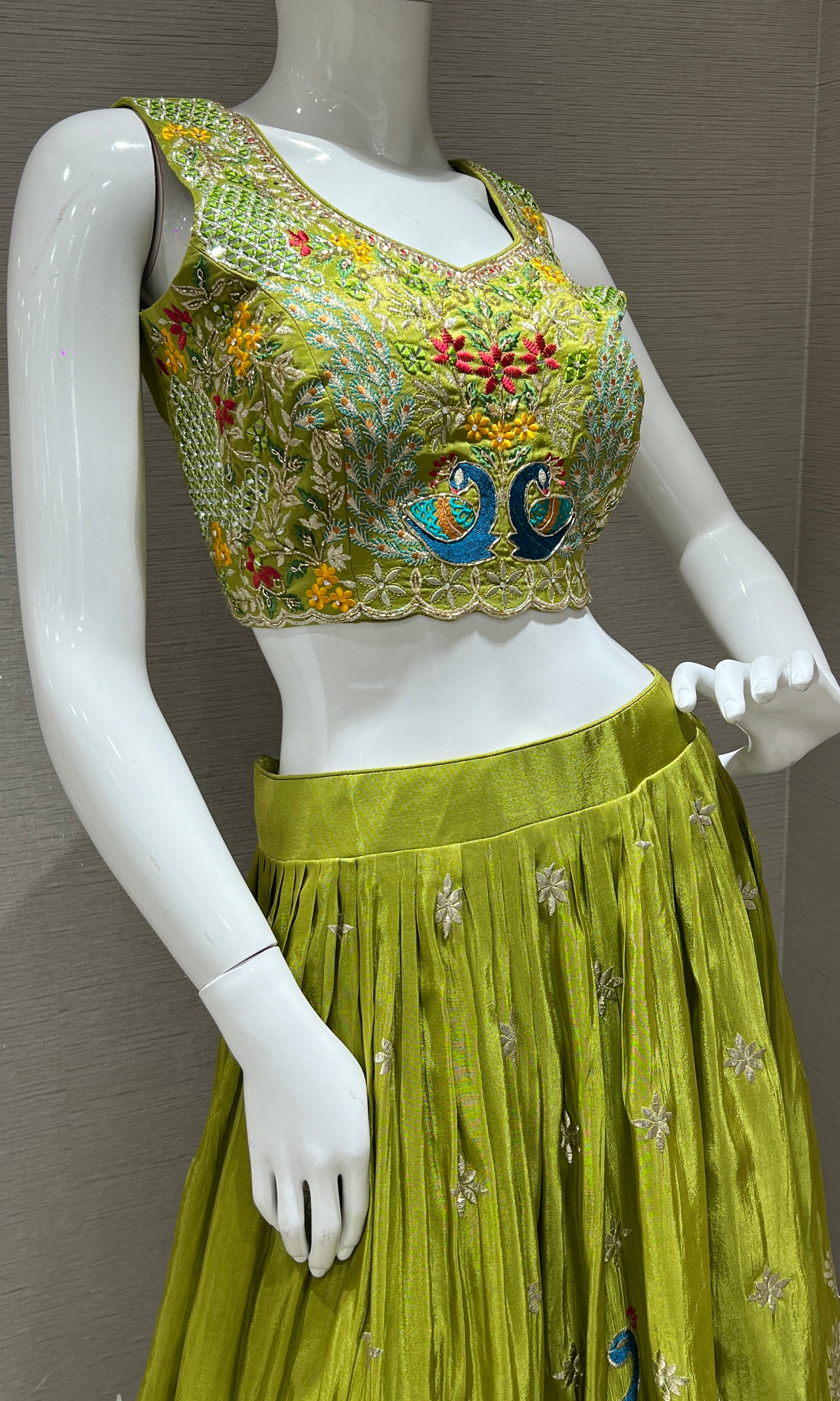 Green Lehenga